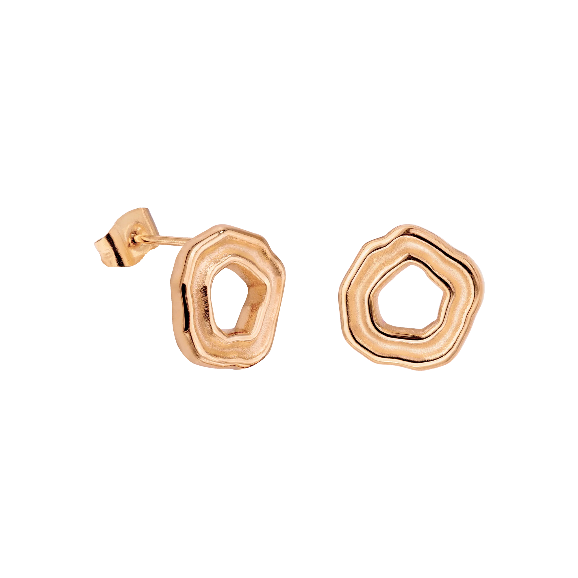 Coastal Charm Studs Rose Gold