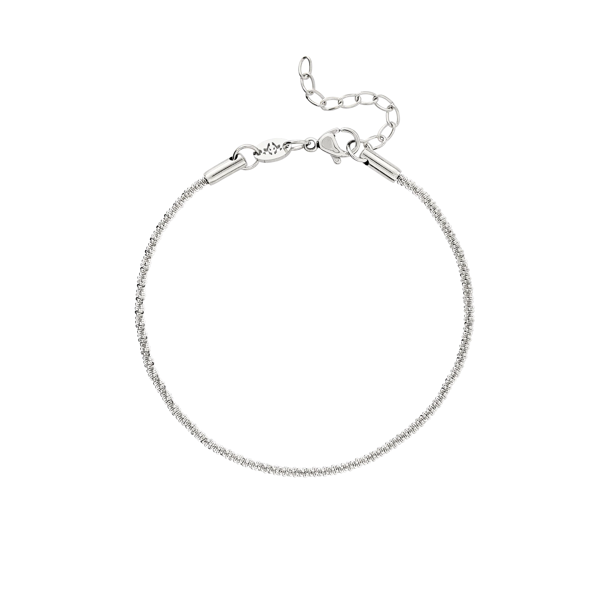 Criss Cross Chain Bracelet Silver