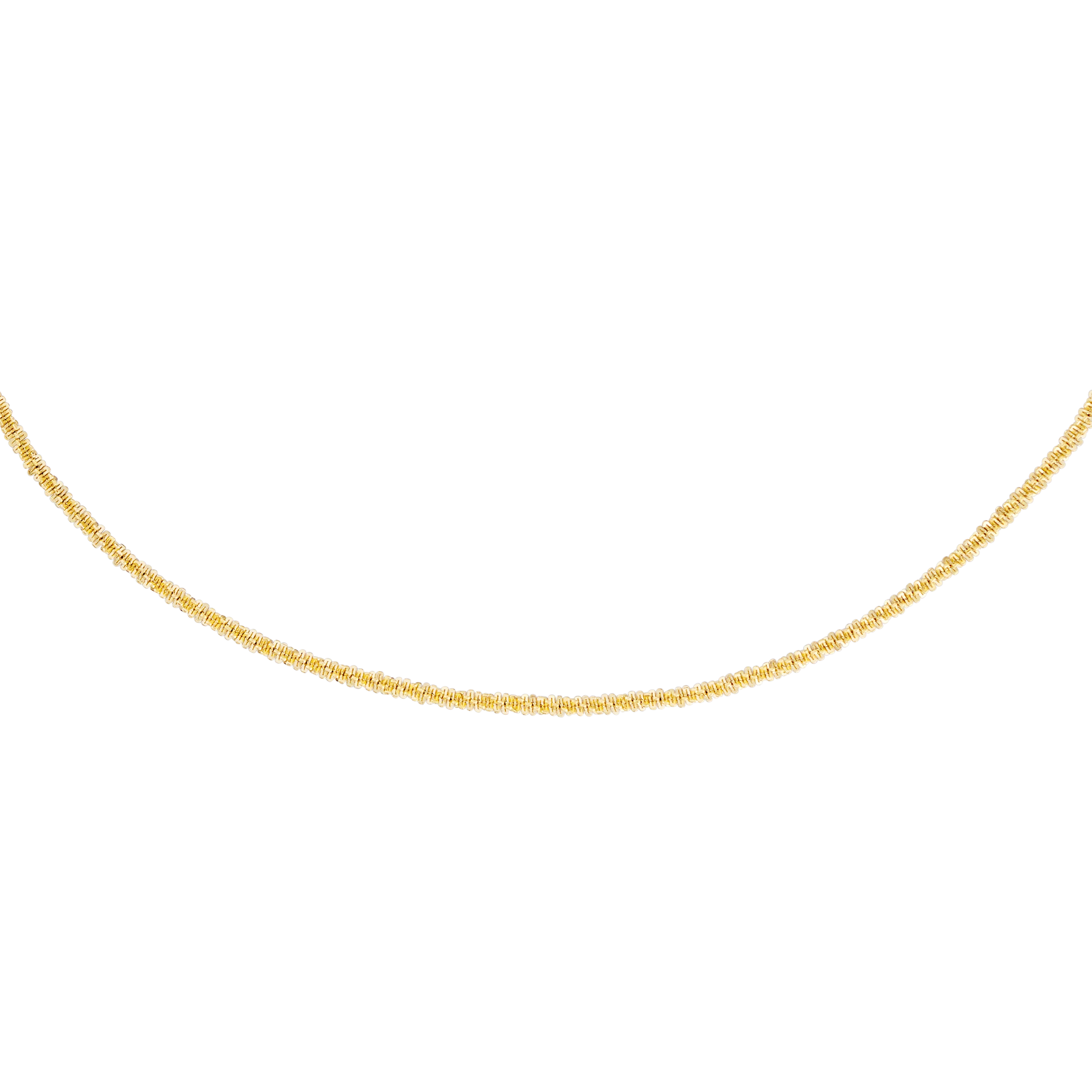 Criss Cross Chain Necklace Gold