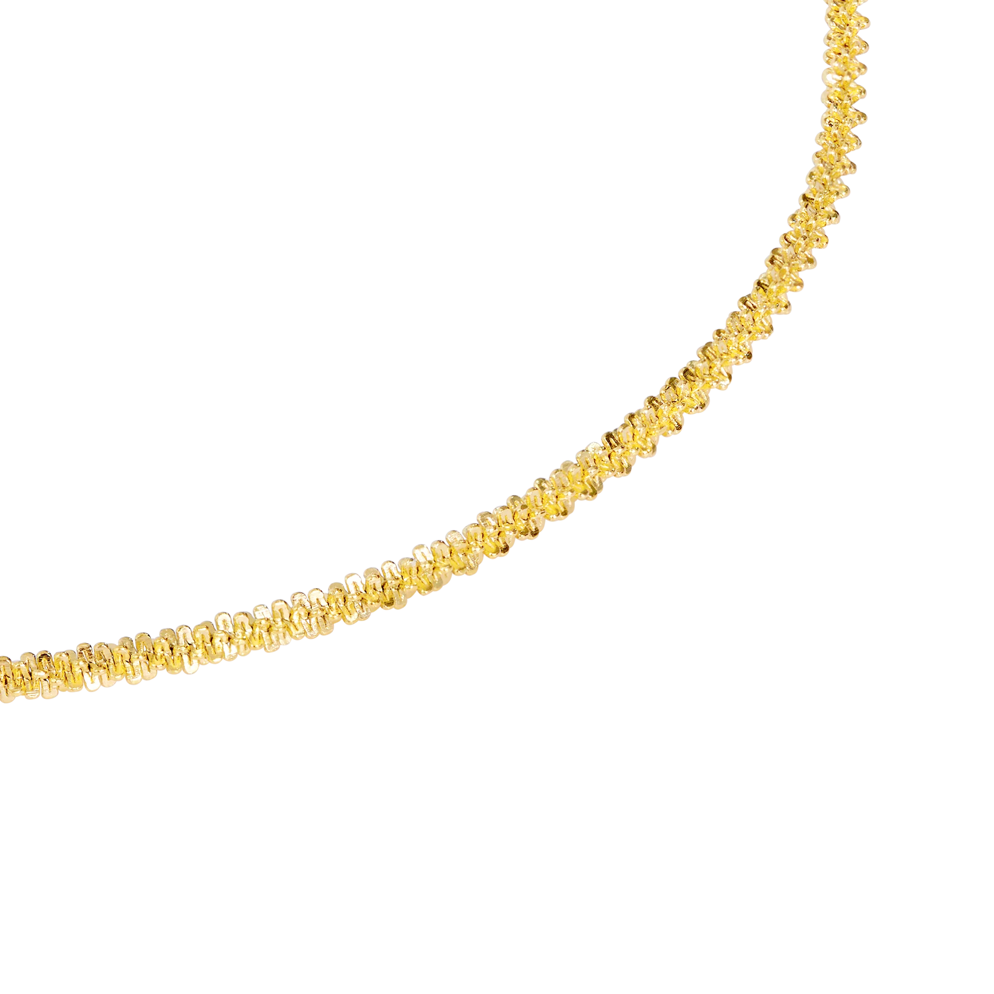 Criss Cross Chain Necklace Gold - Image 3