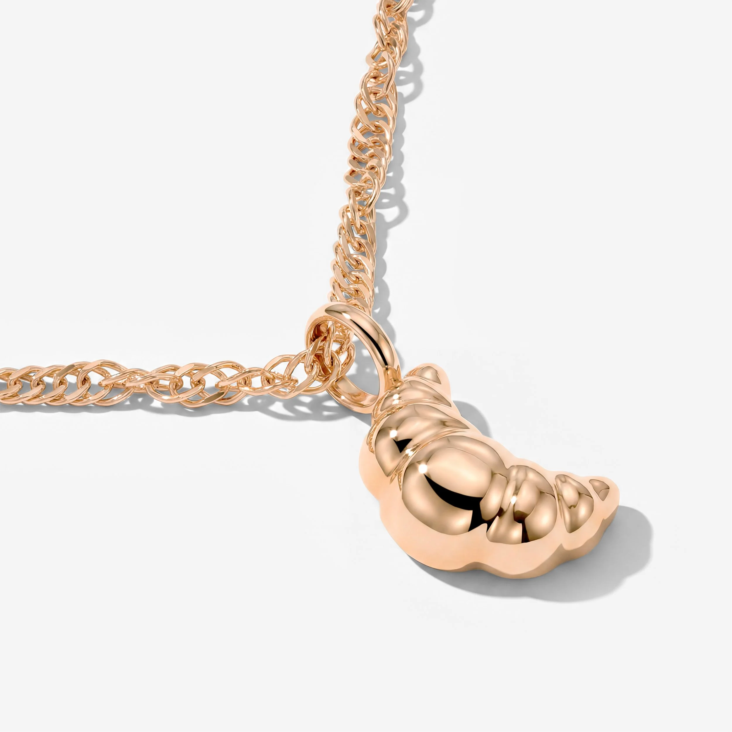 Croissant Necklace Rose Gold - Image 4