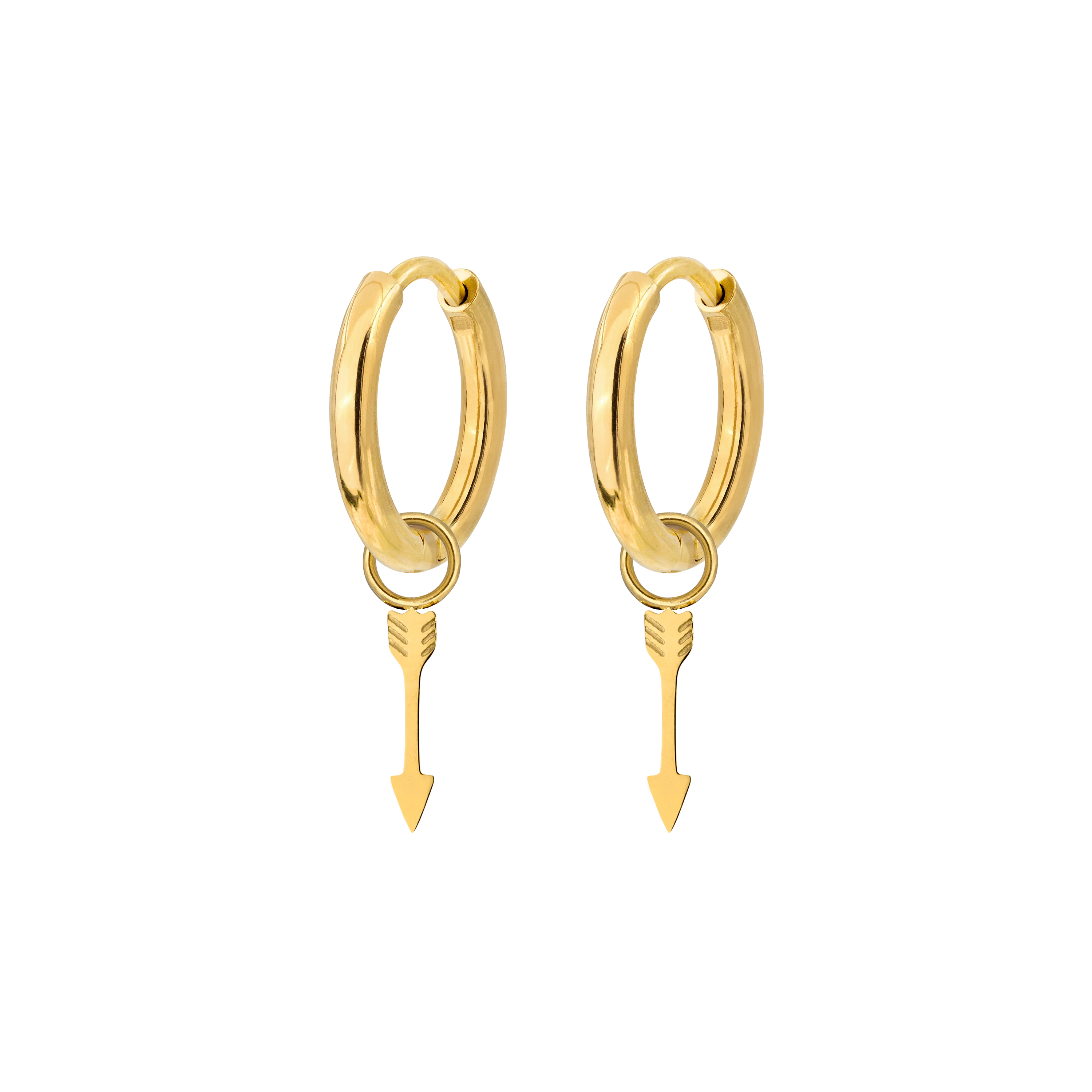 Cupid Arrow Hoopies Gold