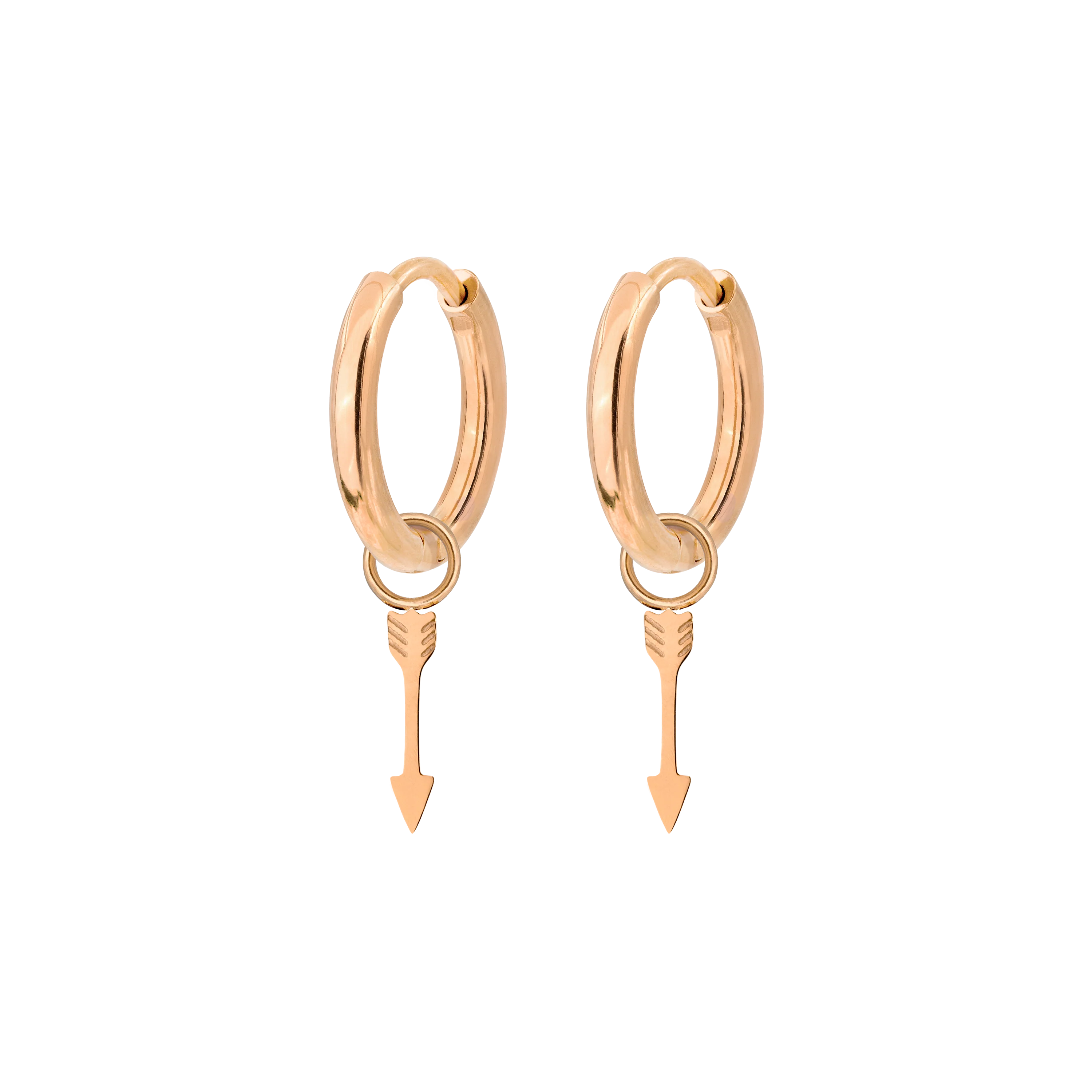 Cupid Arrow Hoopies Rose Gold