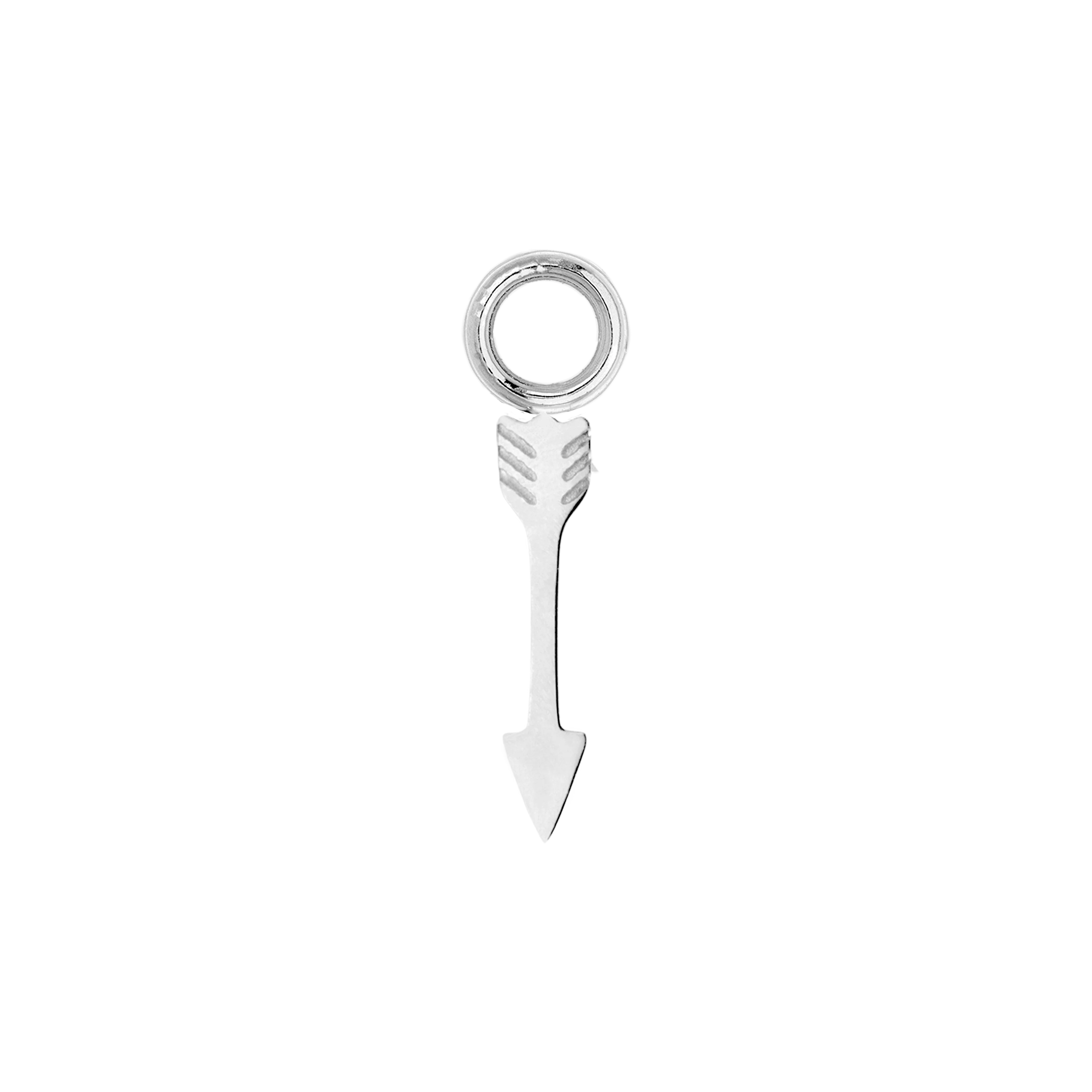 Cupid Arrow Hoopies Silver - Image 2