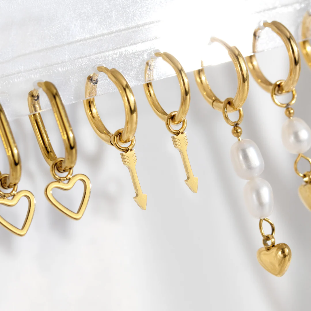 Cupid Arrow Hoopies Silver - Image 3