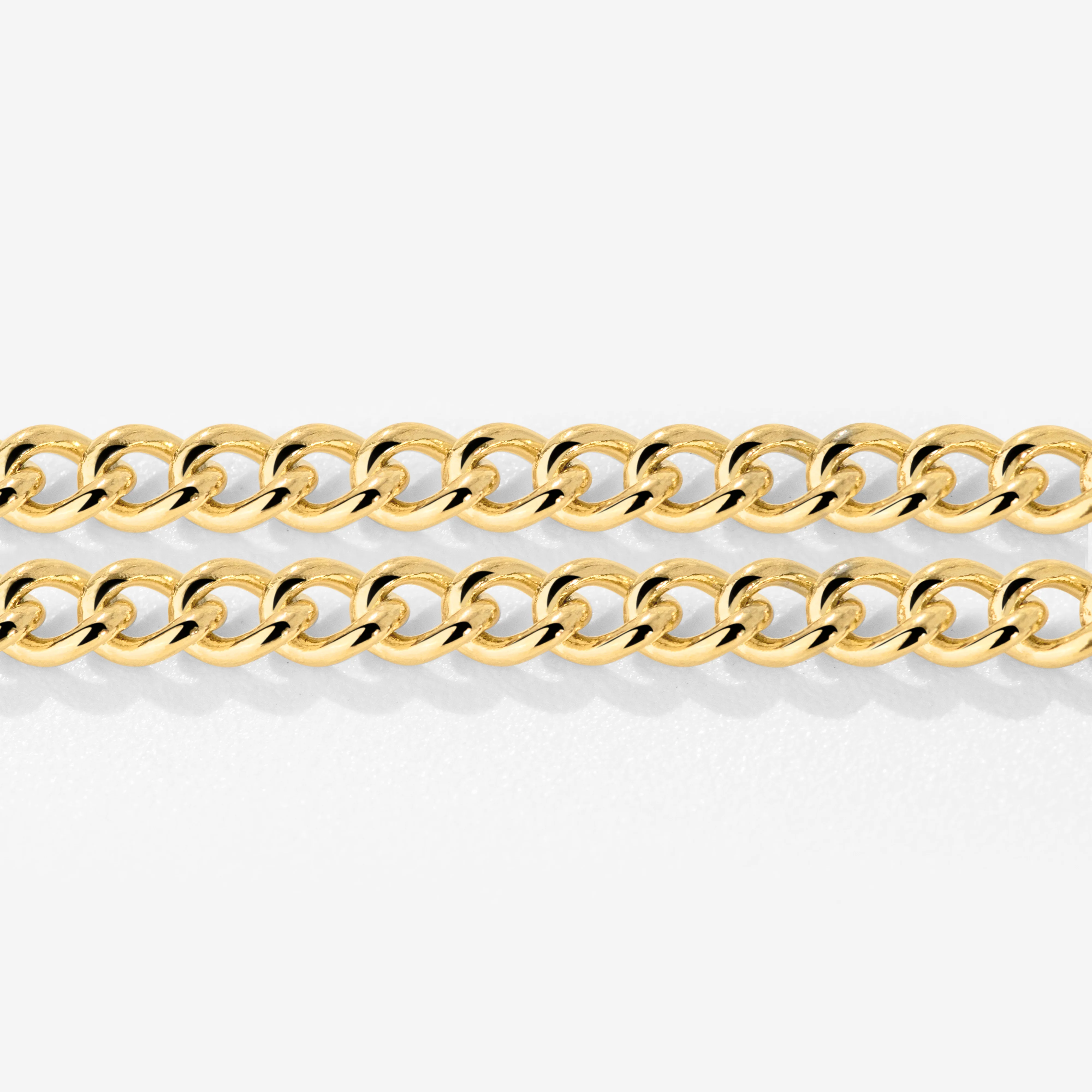 Curb Chain Double Bracelet Gold - Image 3