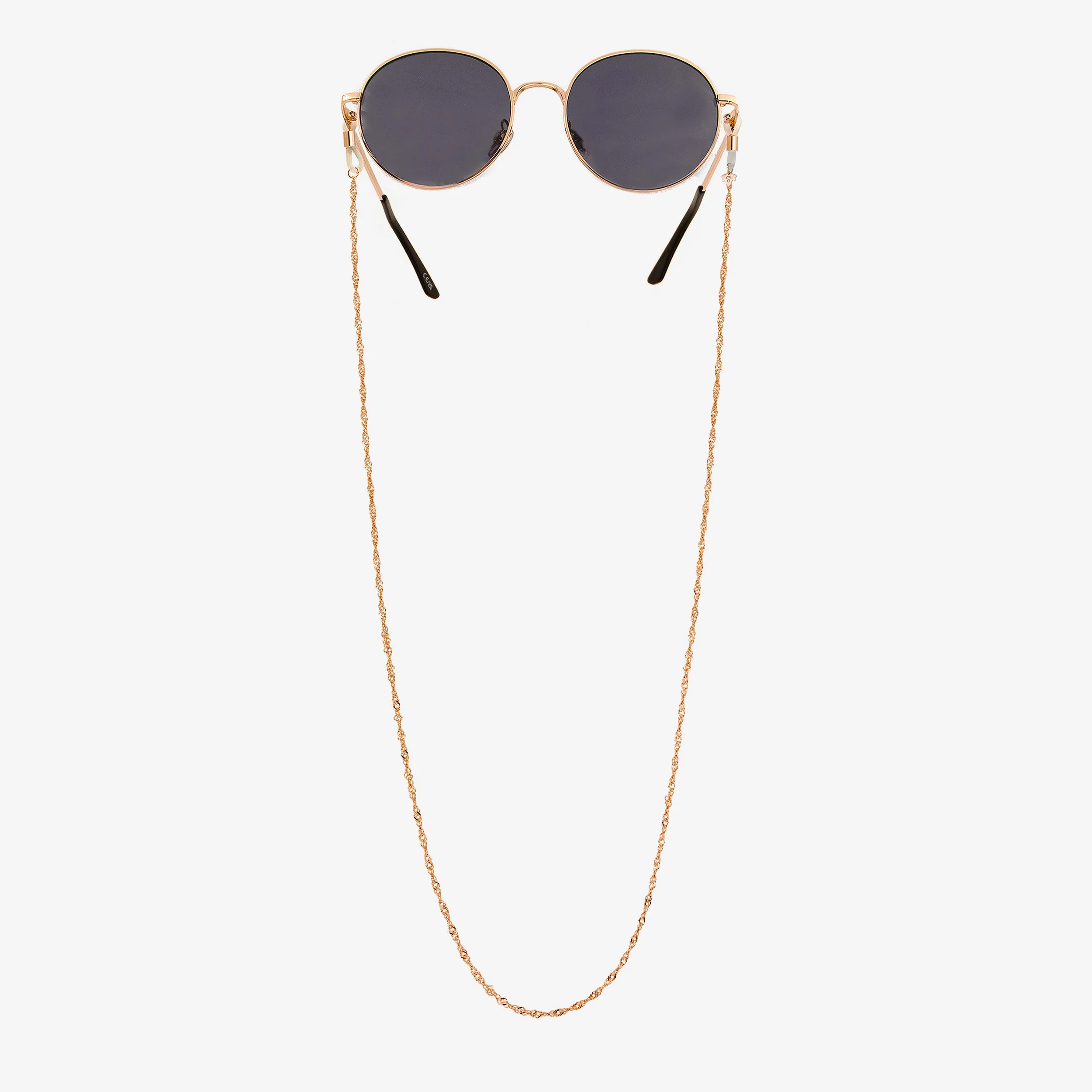 Curly Twist Sunglasses Chain Rose Gold