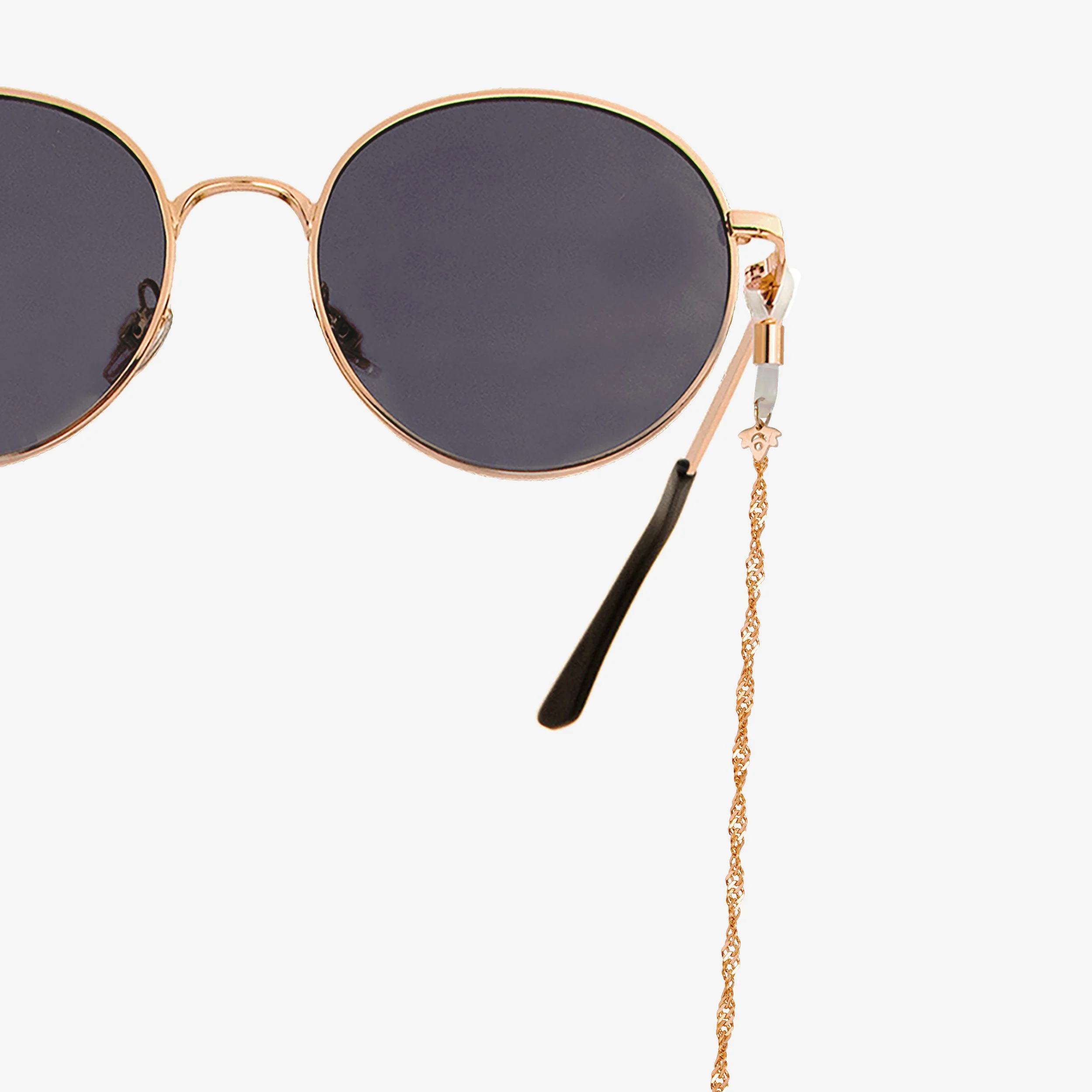 Curly Twist Sunglasses Chain Rose Gold - Image 3