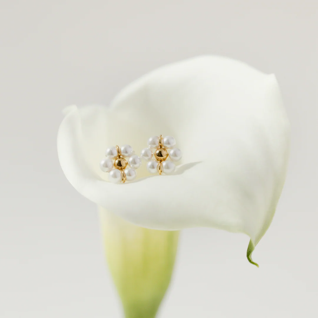 Daisy Studs Silver - Image 3
