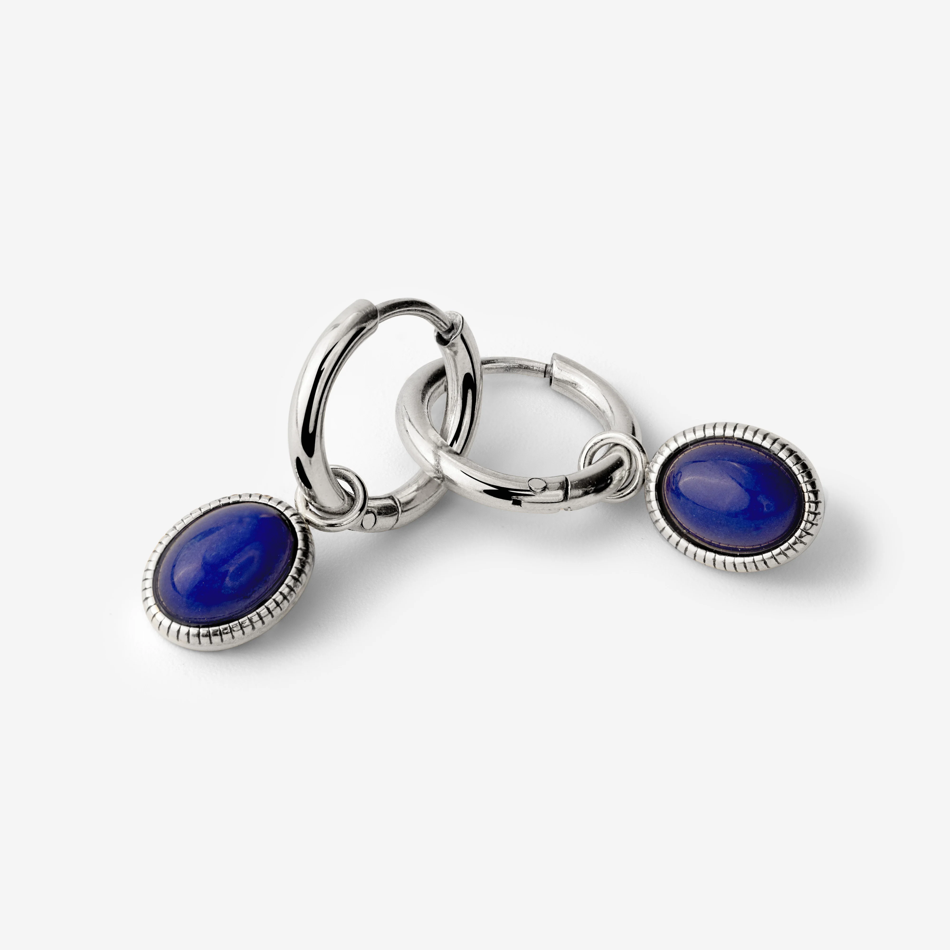 Deep Sea Hoop Set Small Silver - Image 3