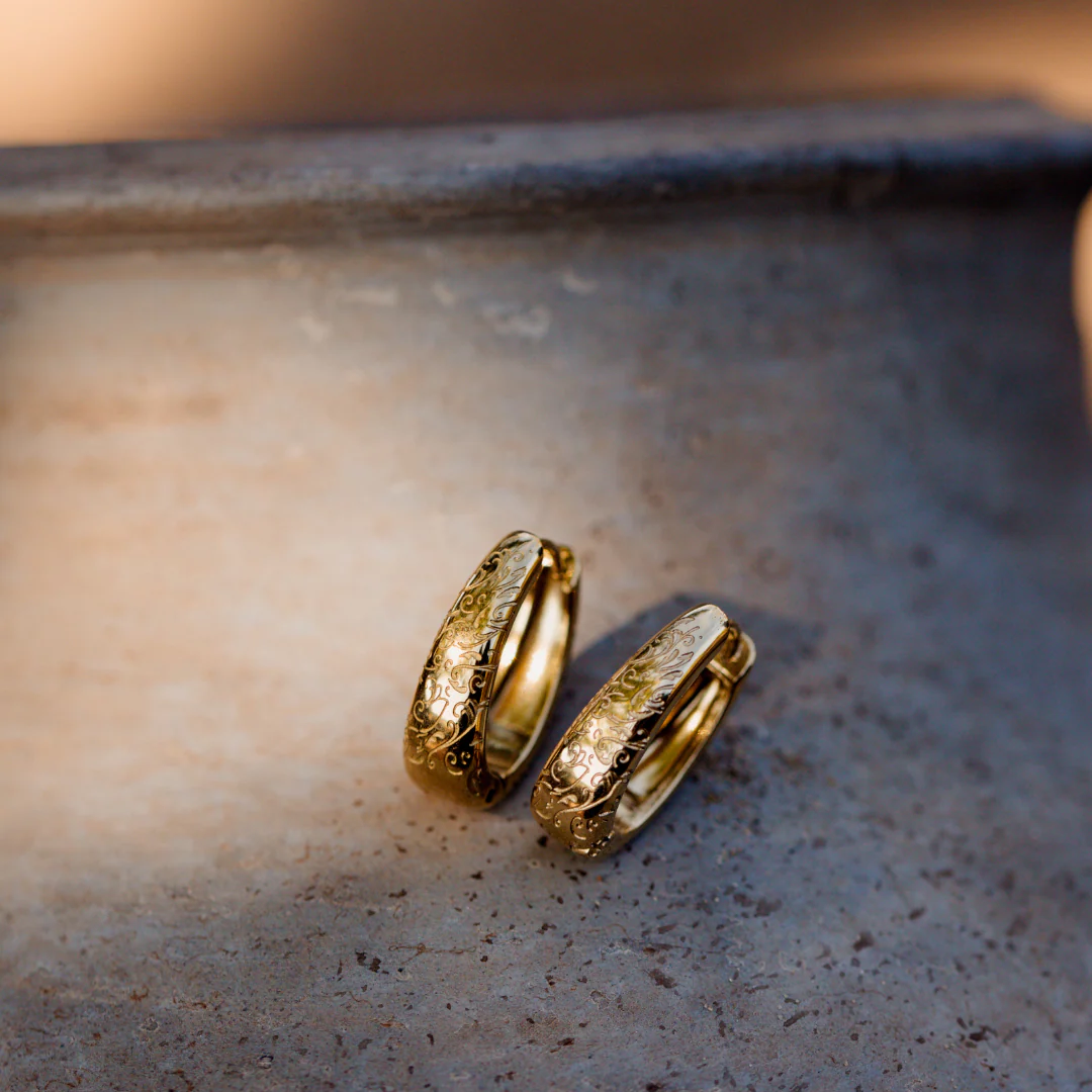 Desert Glow Hoops Rose Gold - Image 4