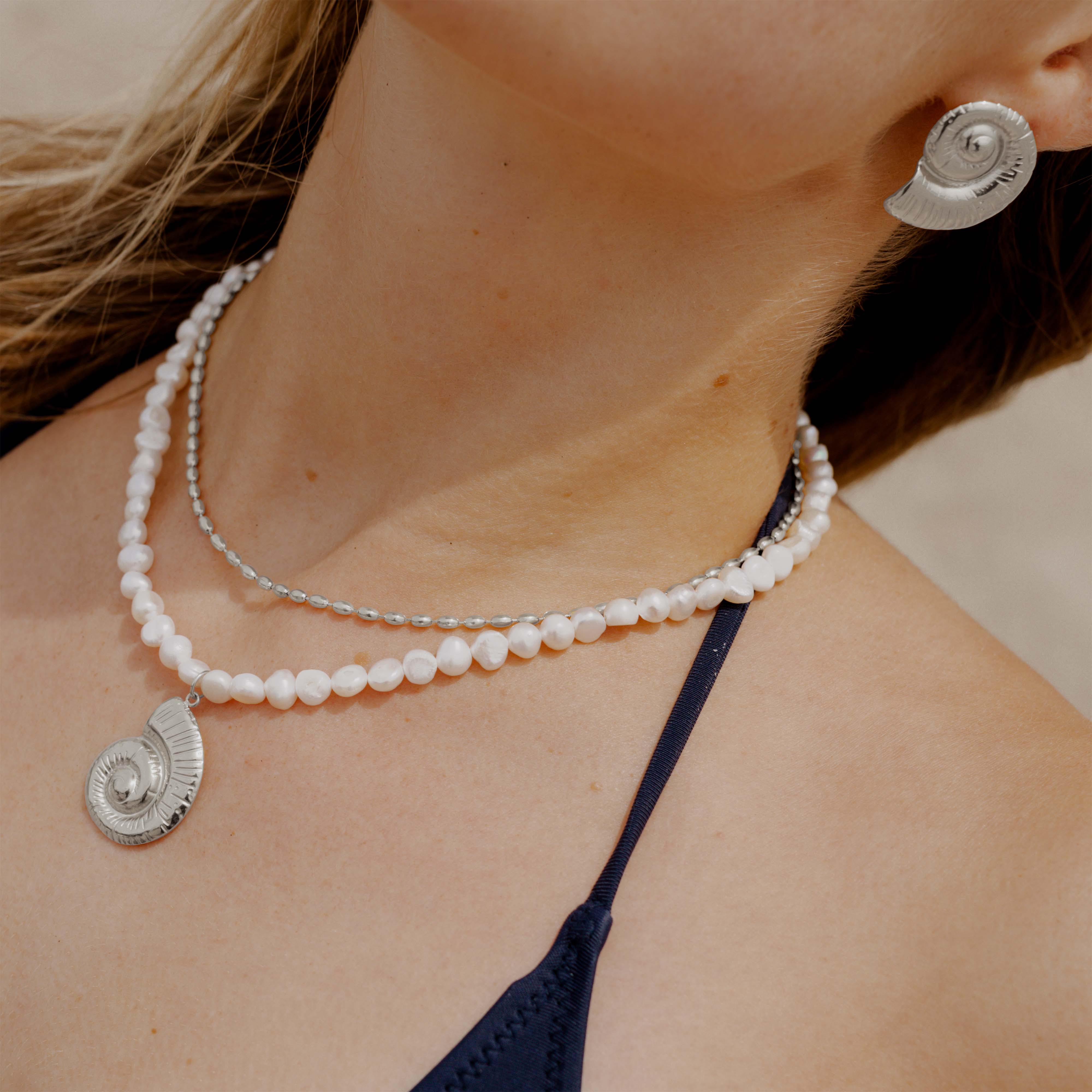 Drop in the Ocean Necklace Silver - Image 2