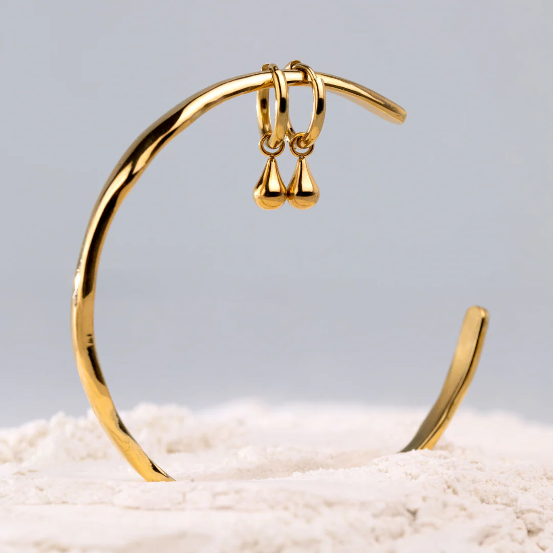Drop it Hoop Set Small Rose Gold - Image 3