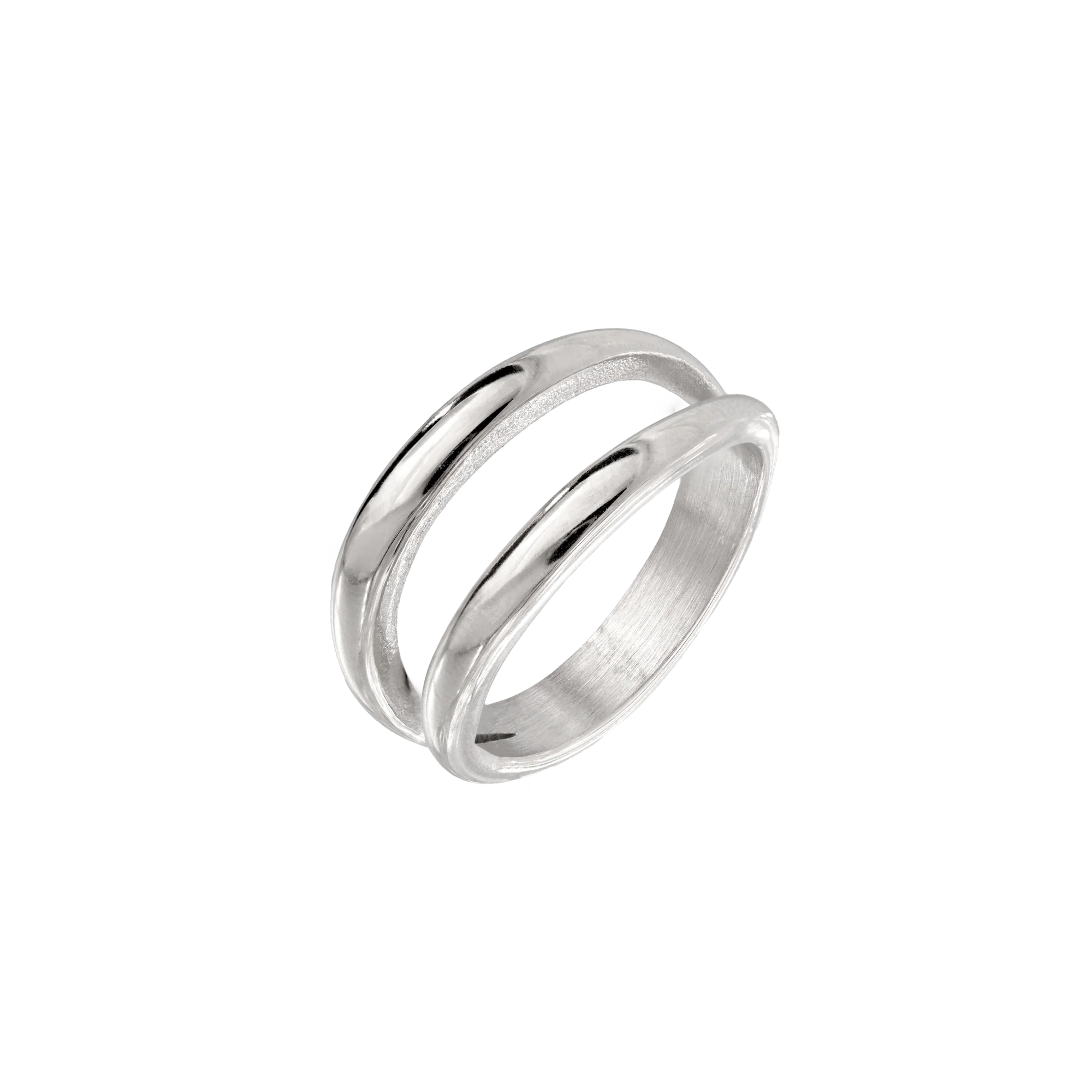 Duality Ring Silver