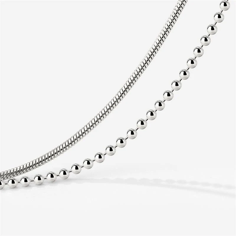 Duo Beads Bracelet Silver - Image 3