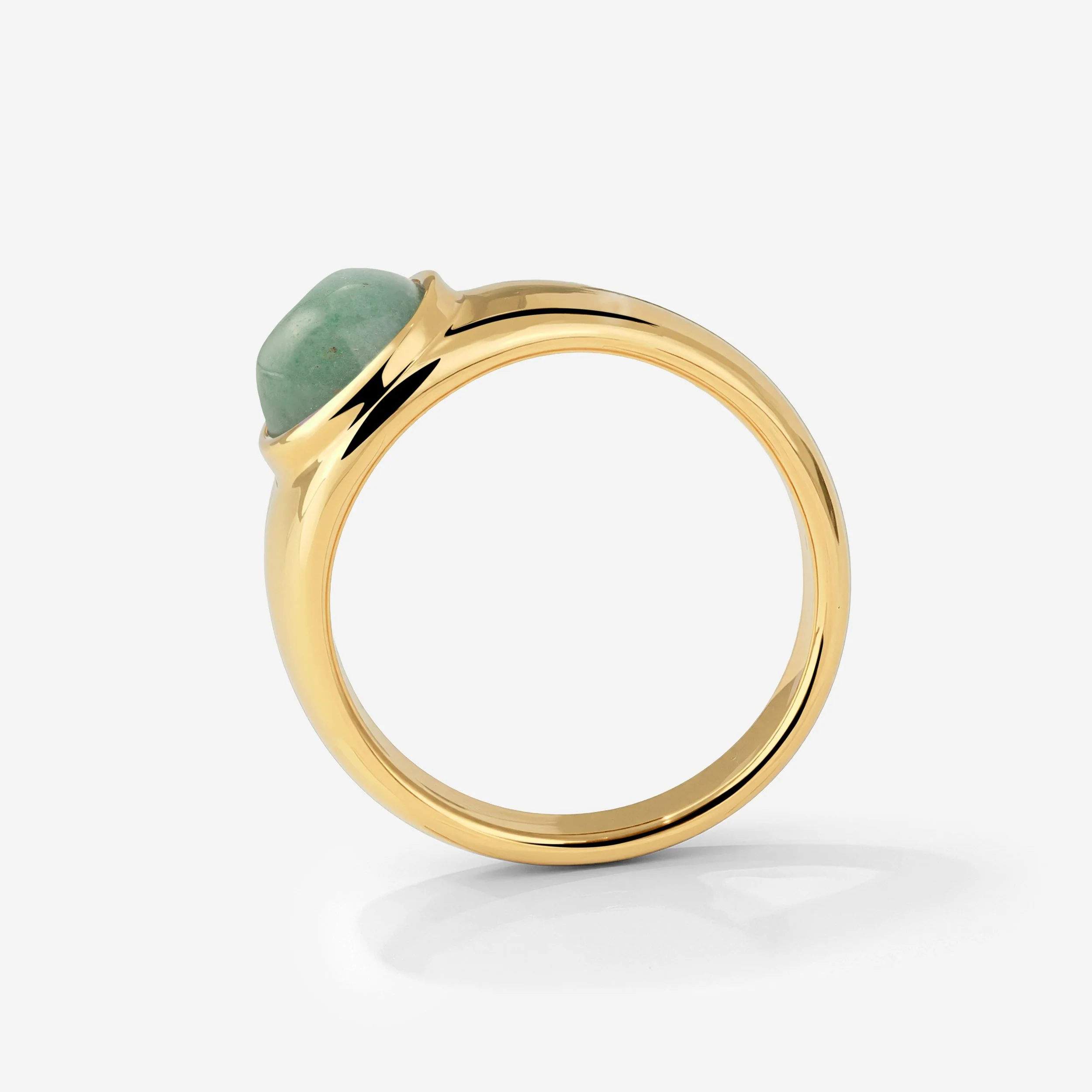 Eden Ring Stud Earrings Gold - Image 3