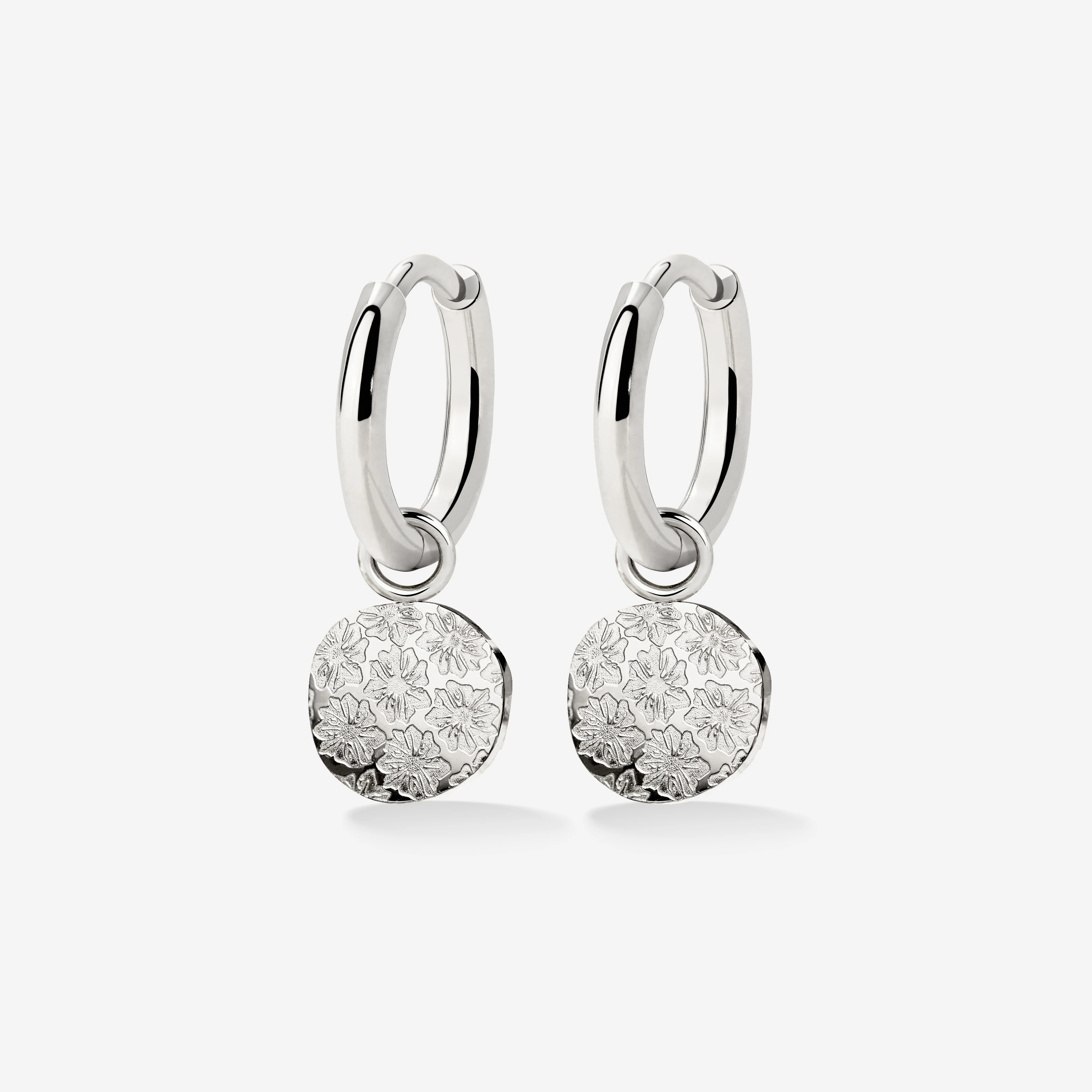 Everbloom Hoop Set Small Silver