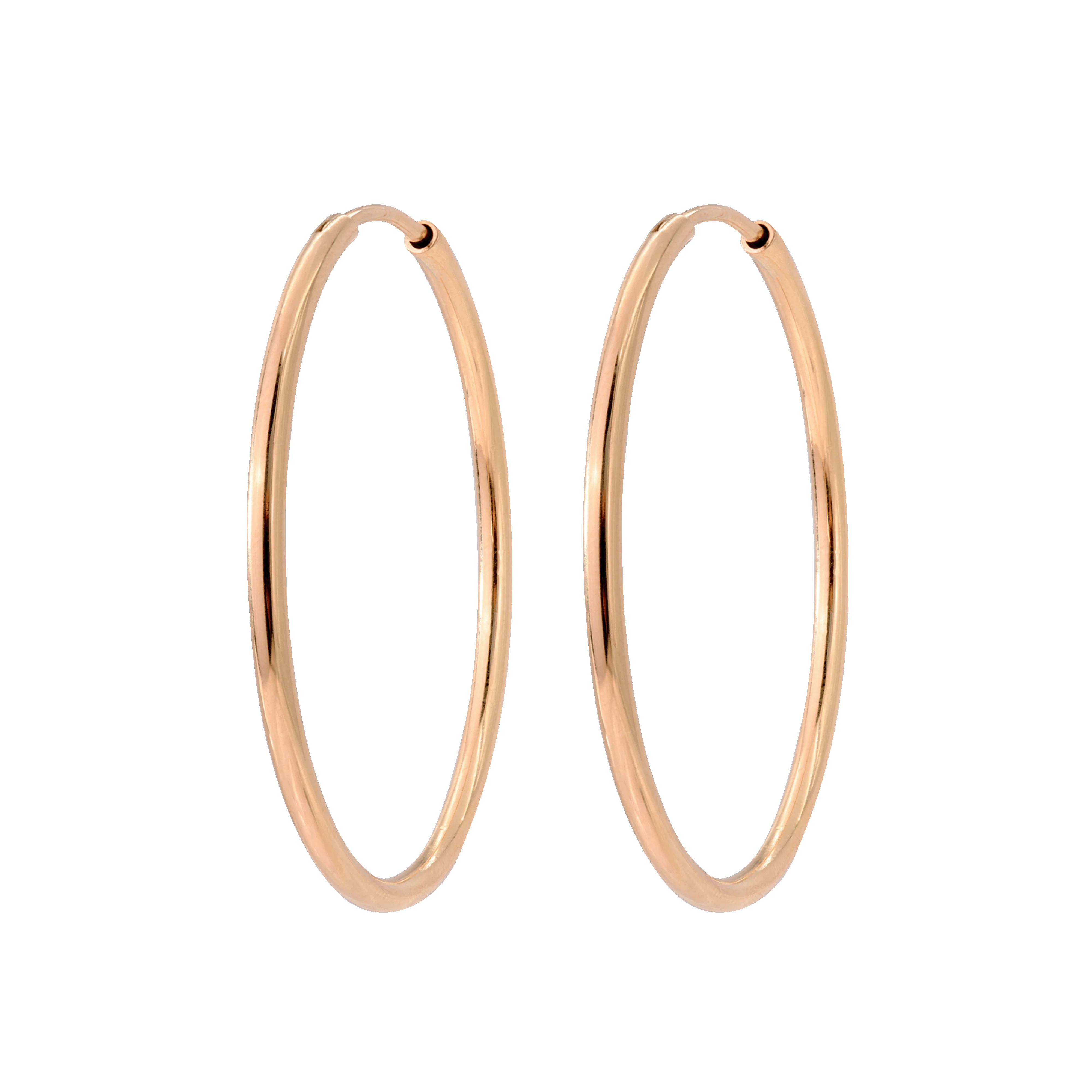 Maxi Hoops Rose Gold