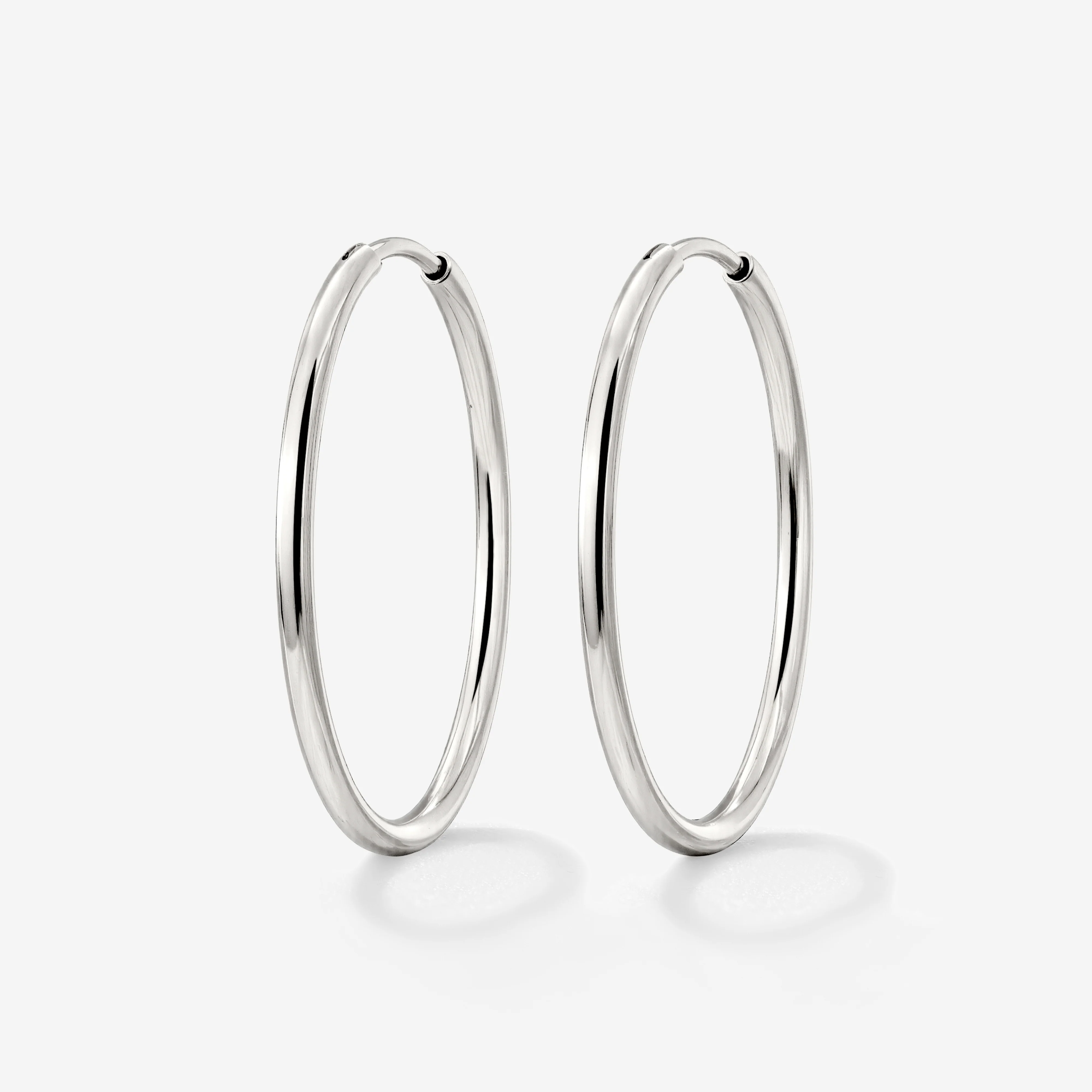 Extra Large Hoops Silver