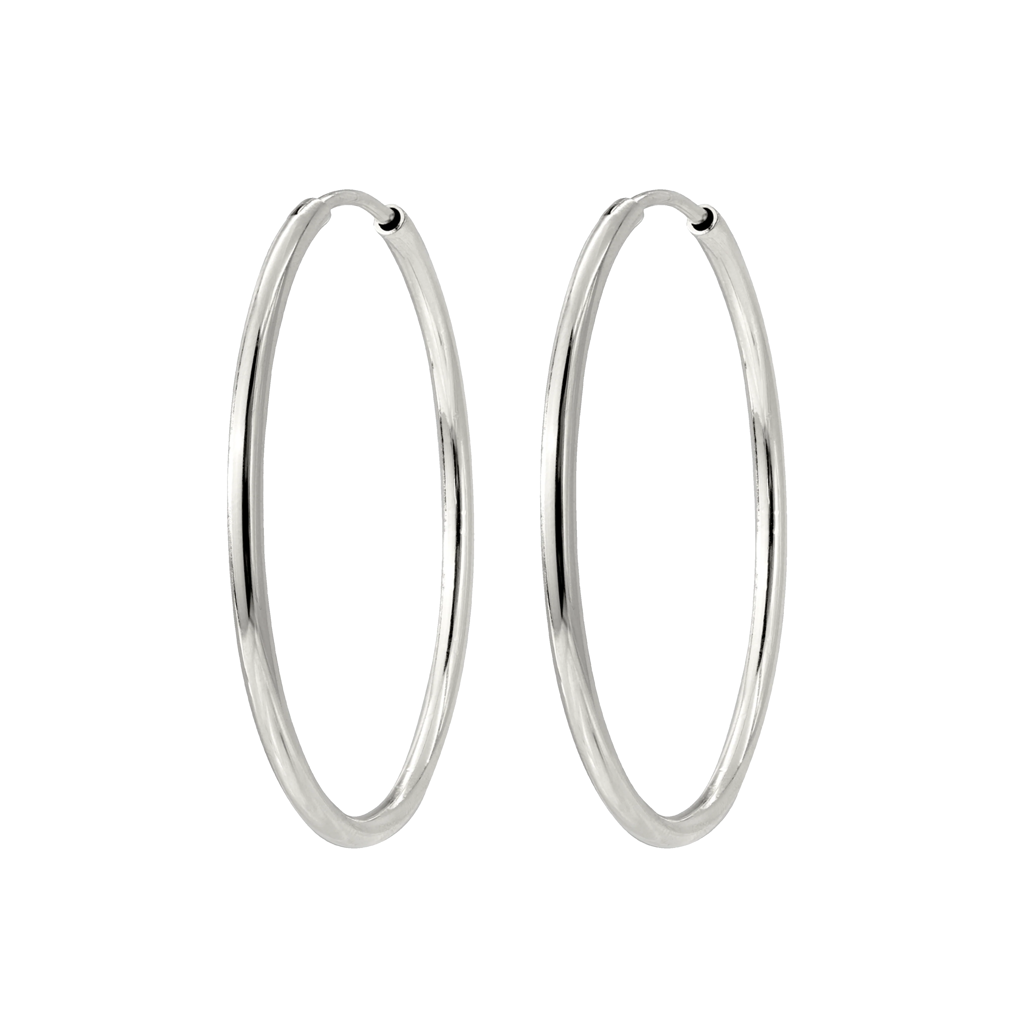 Maxi Hoops Silver