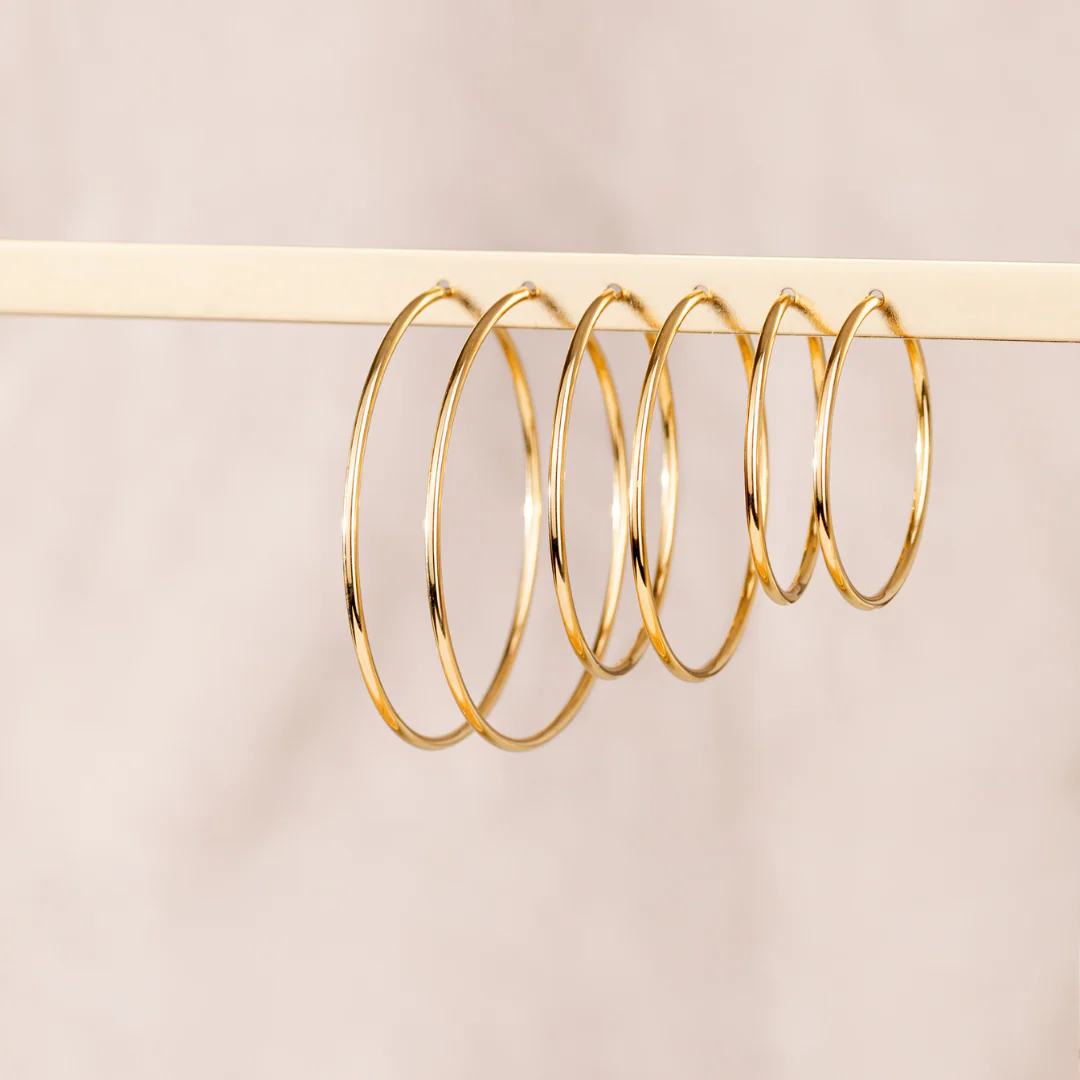 Maxi Hoops Silver - Image 4