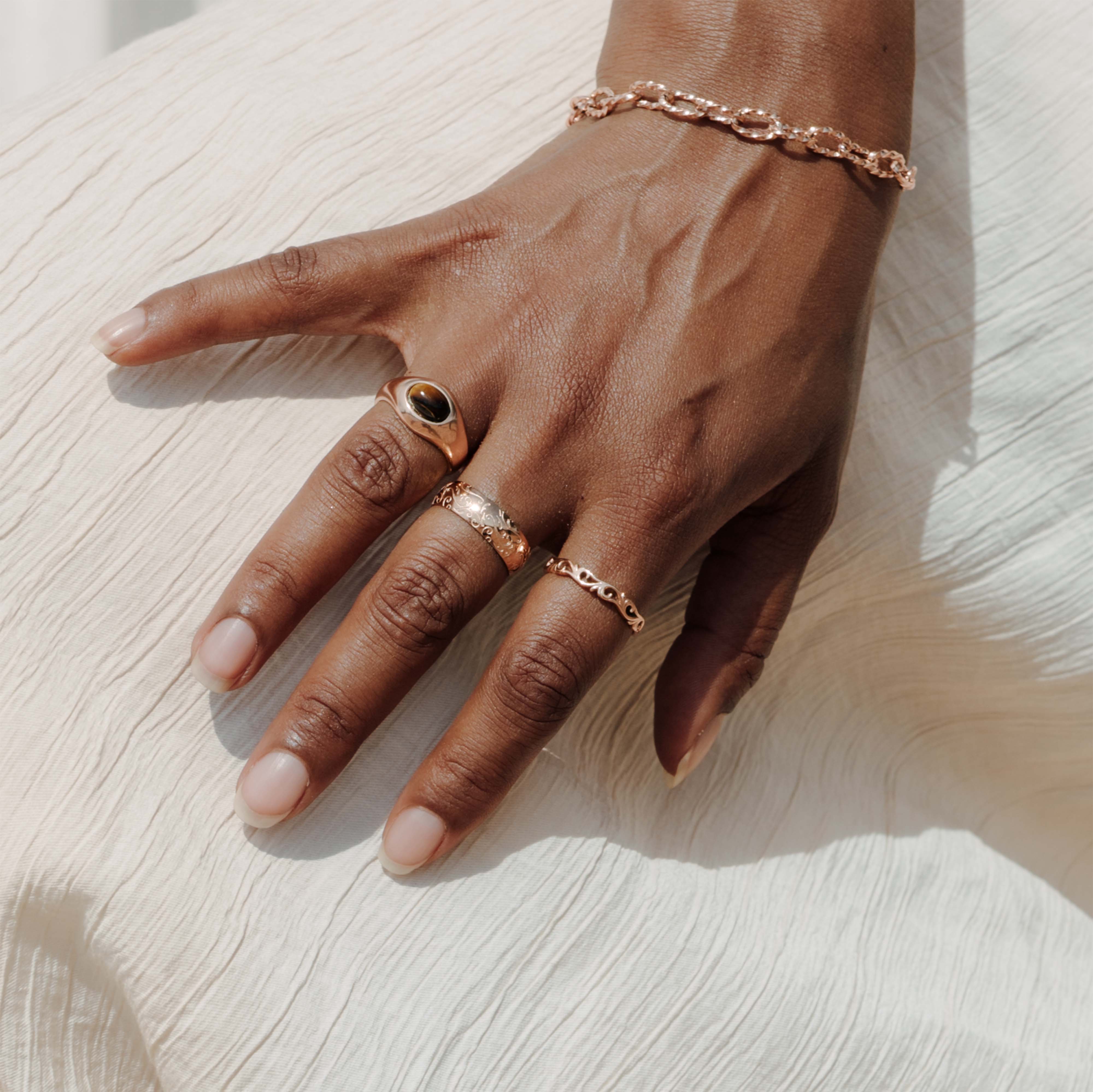 Fantasy Chain Bracelet Rose Gold - Image 2