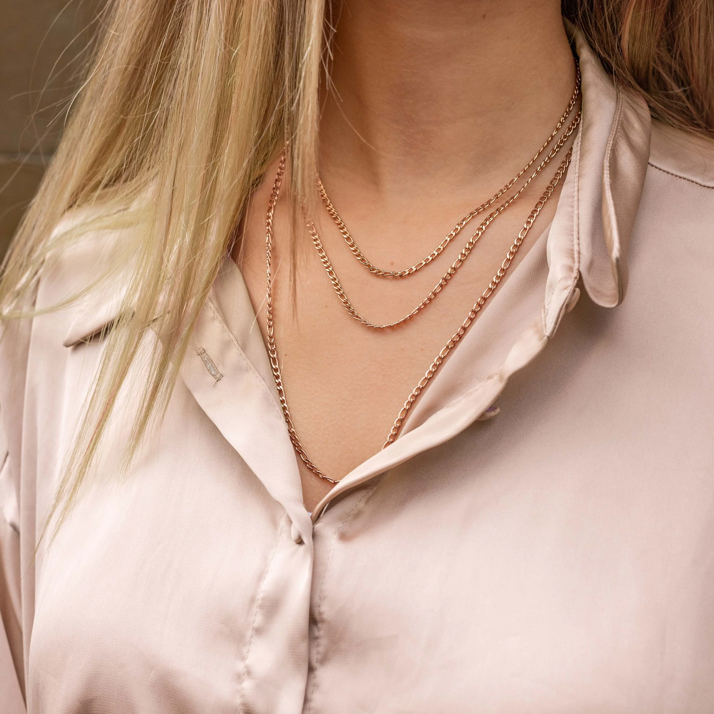Figaro Necklace Rose Gold - Image 2