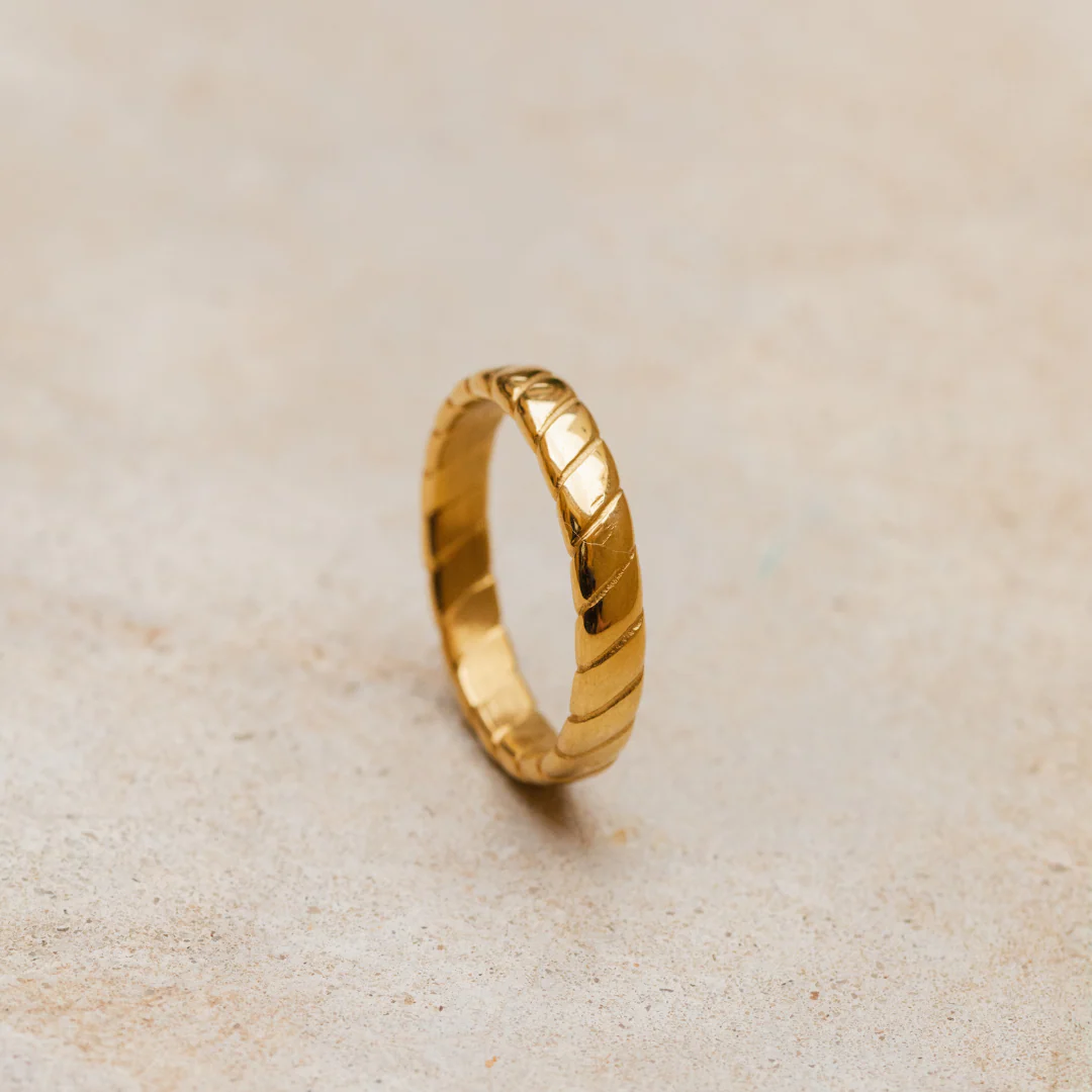 Flat Stripe Ring Silver - Image 3