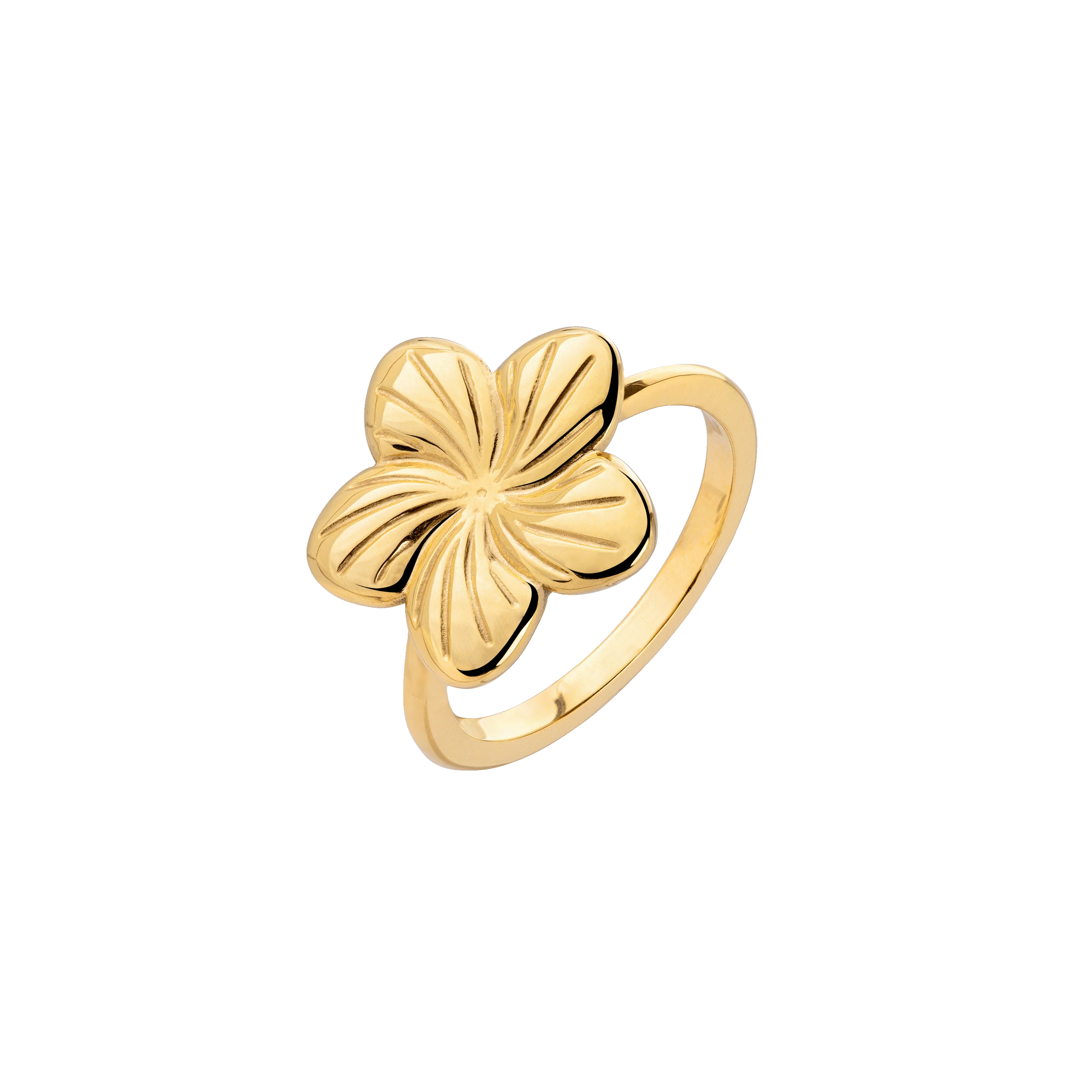 Floral Glow Ring Gold