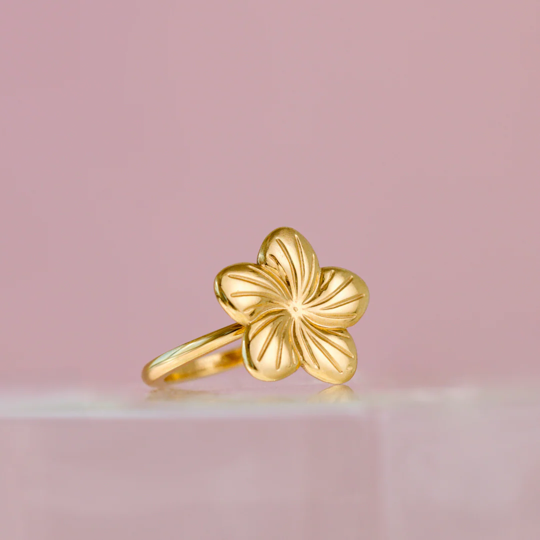 Floral Glow Ring Gold - Image 3