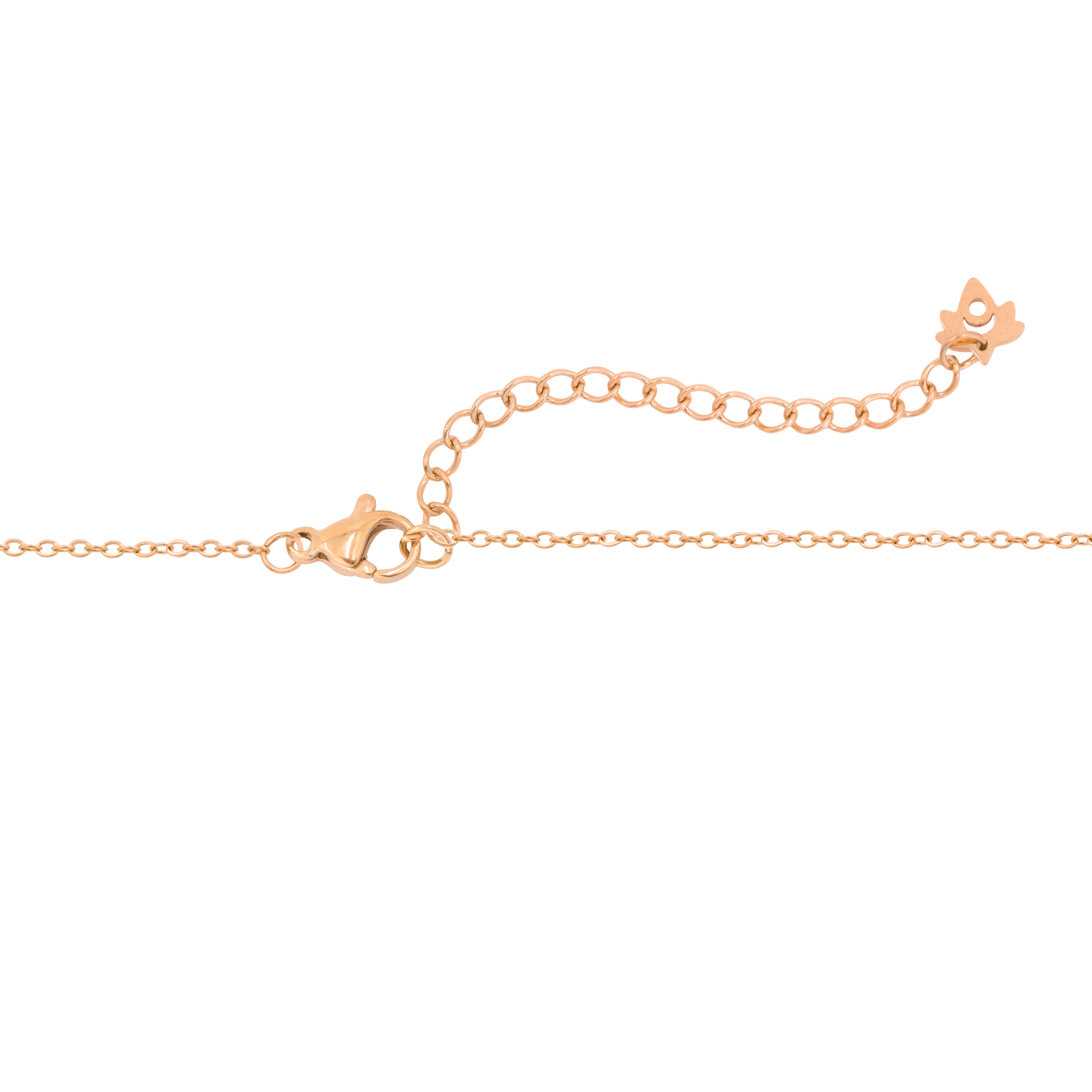 Flower 'n' Beads Necklace Rose Gold - Image 4