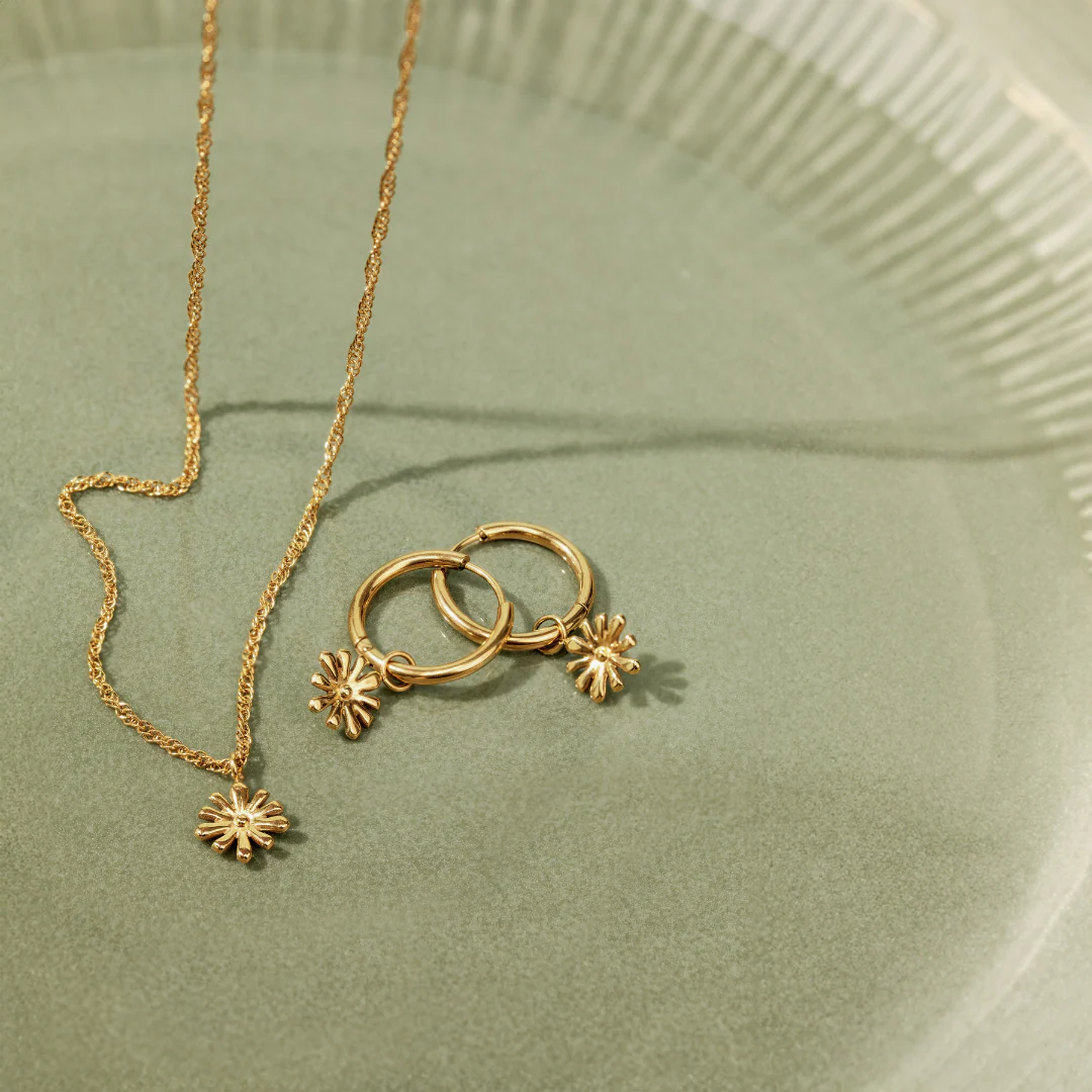 Flowery Necklace Silver - Image 5