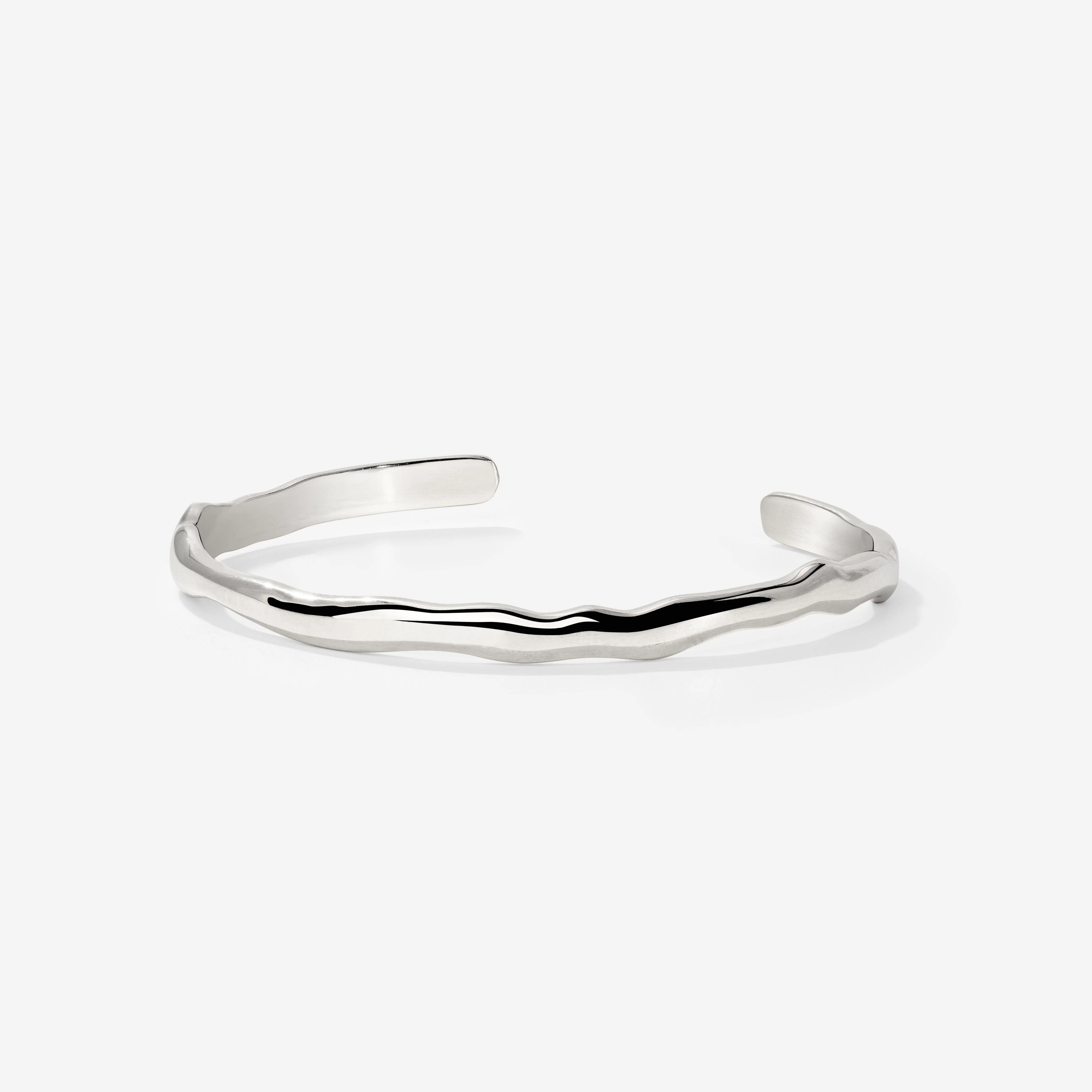 Flowing Bangle Silver