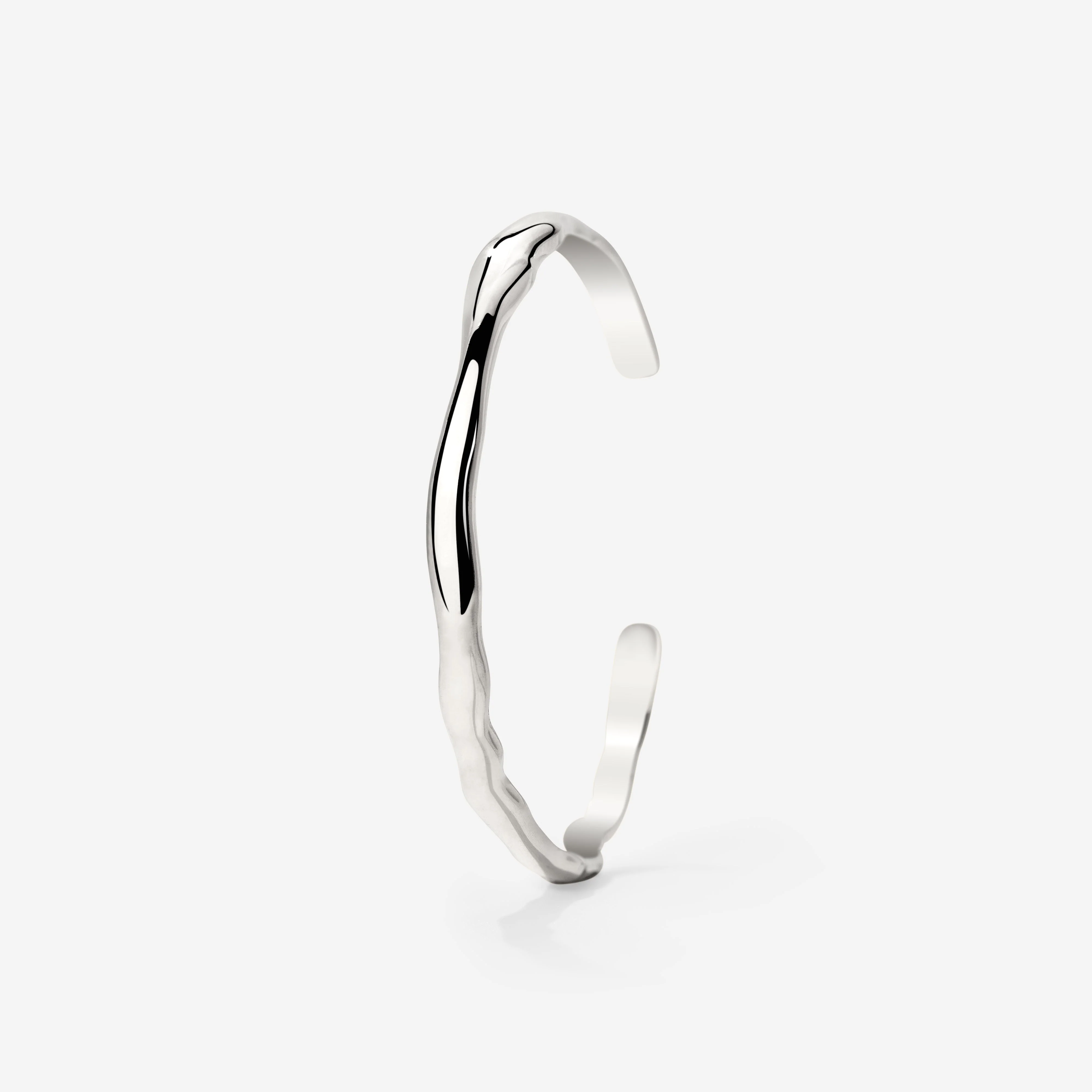 Flowing Bangle Silver - Image 4