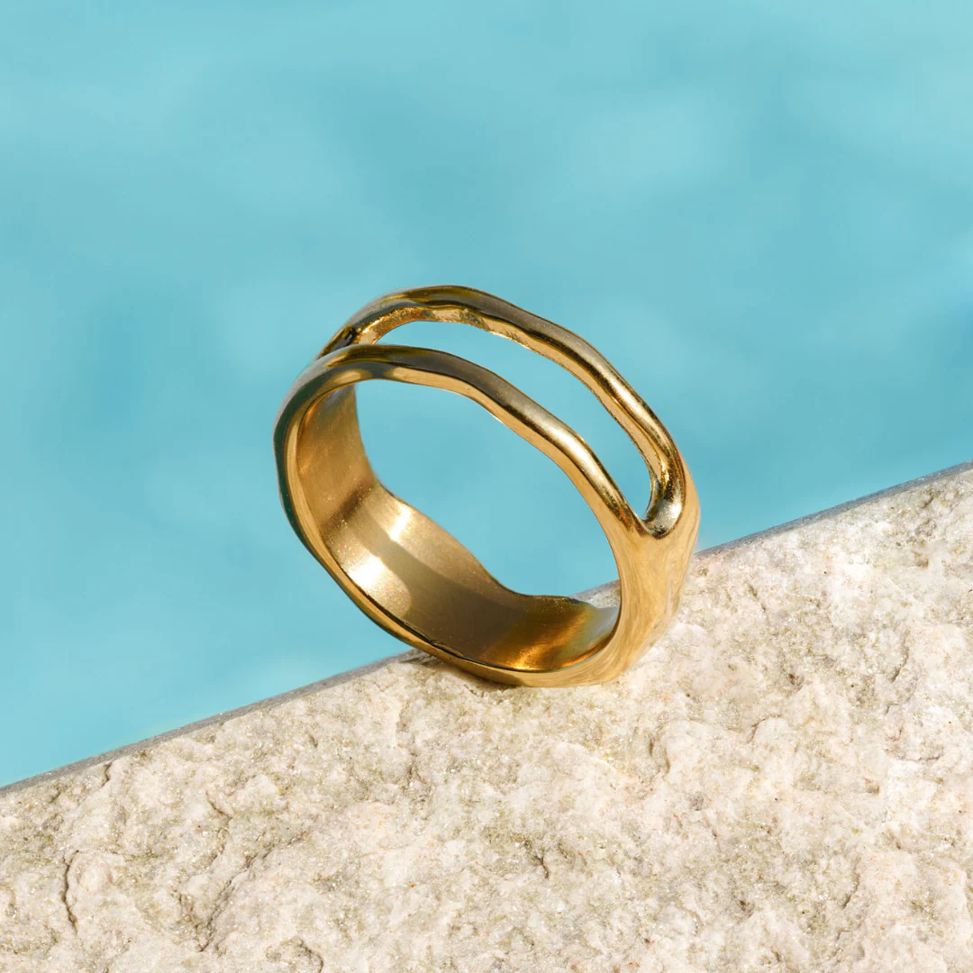 Flowing Gap Ring Silver - Image 3