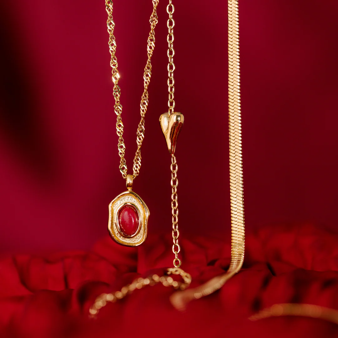 Flowy Heart Necklace Silver - Image 4