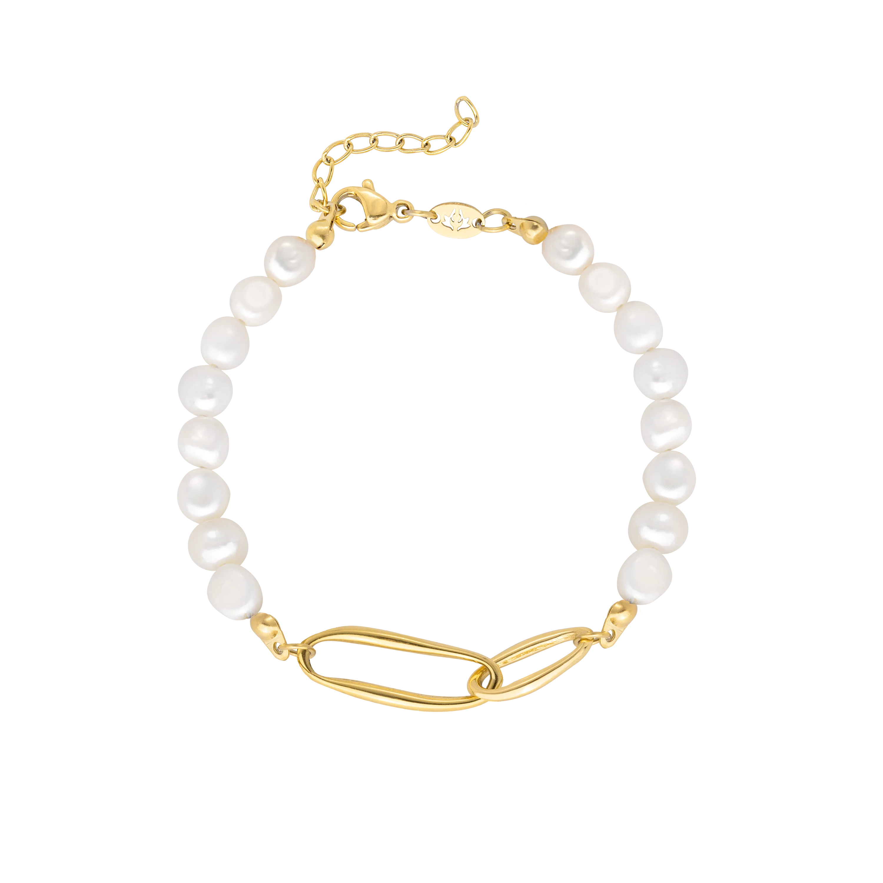Fluidity Pearl Bracelet Gold