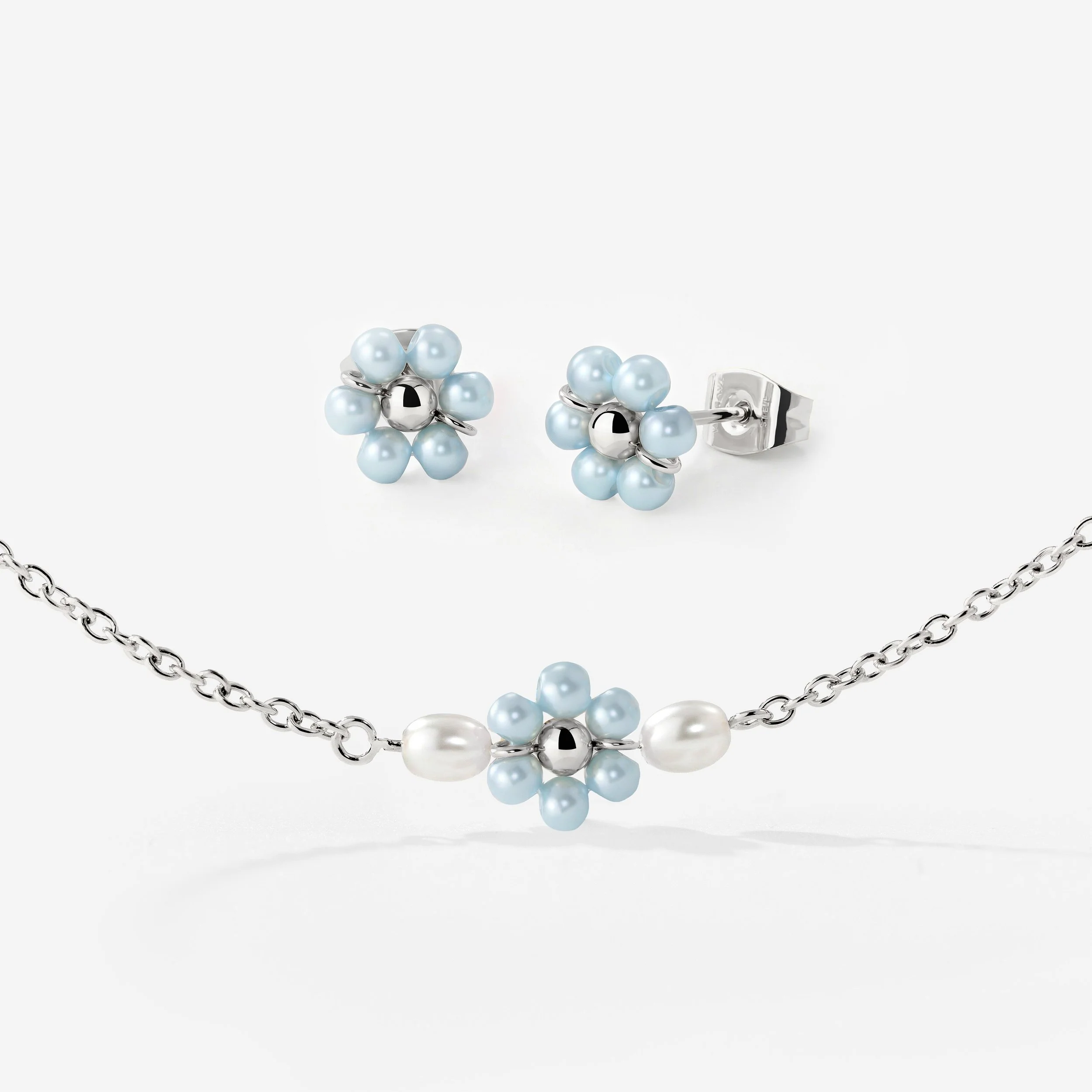 Forever Blue Daisy Bundle Silver