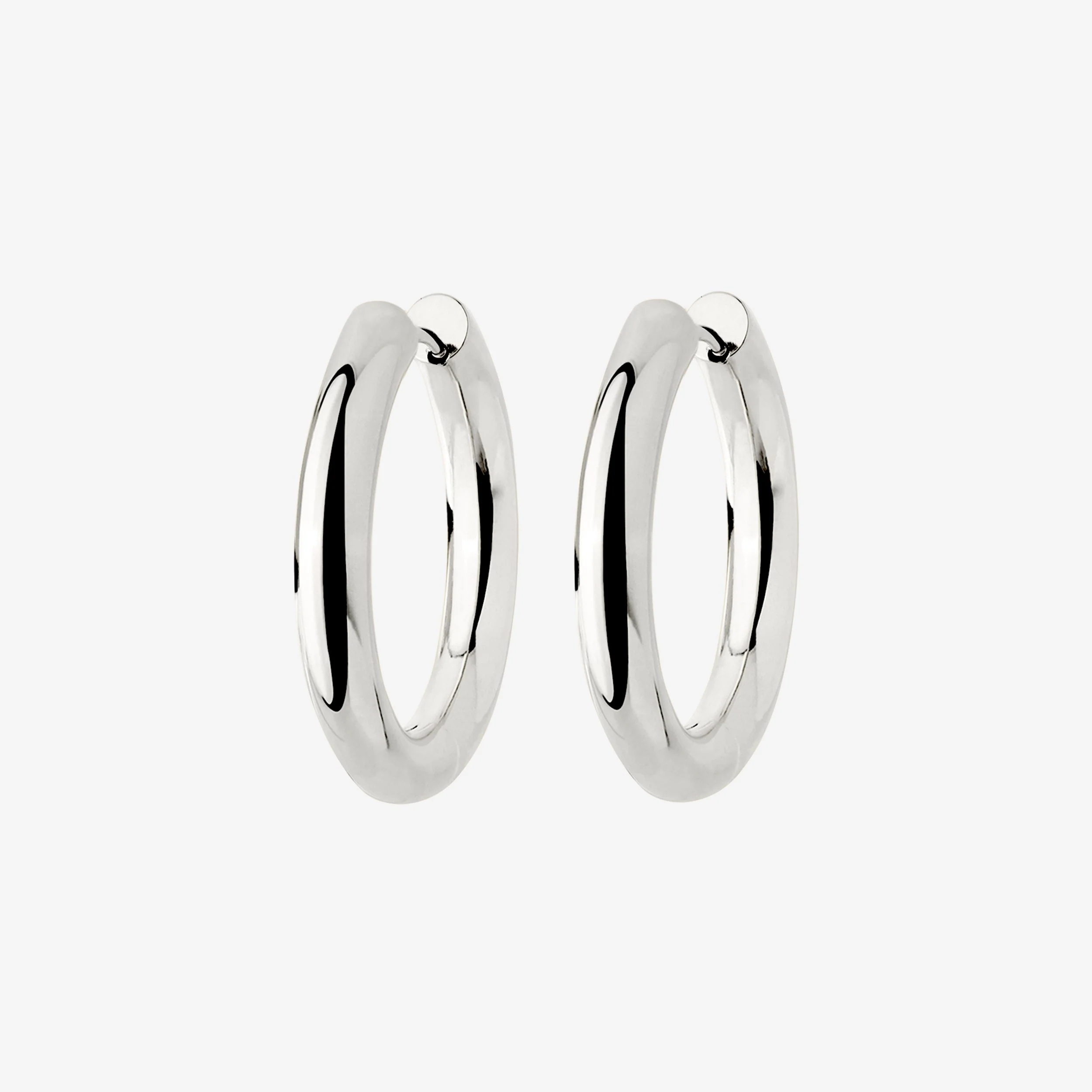 Free Chunky Hoopies Large Silver