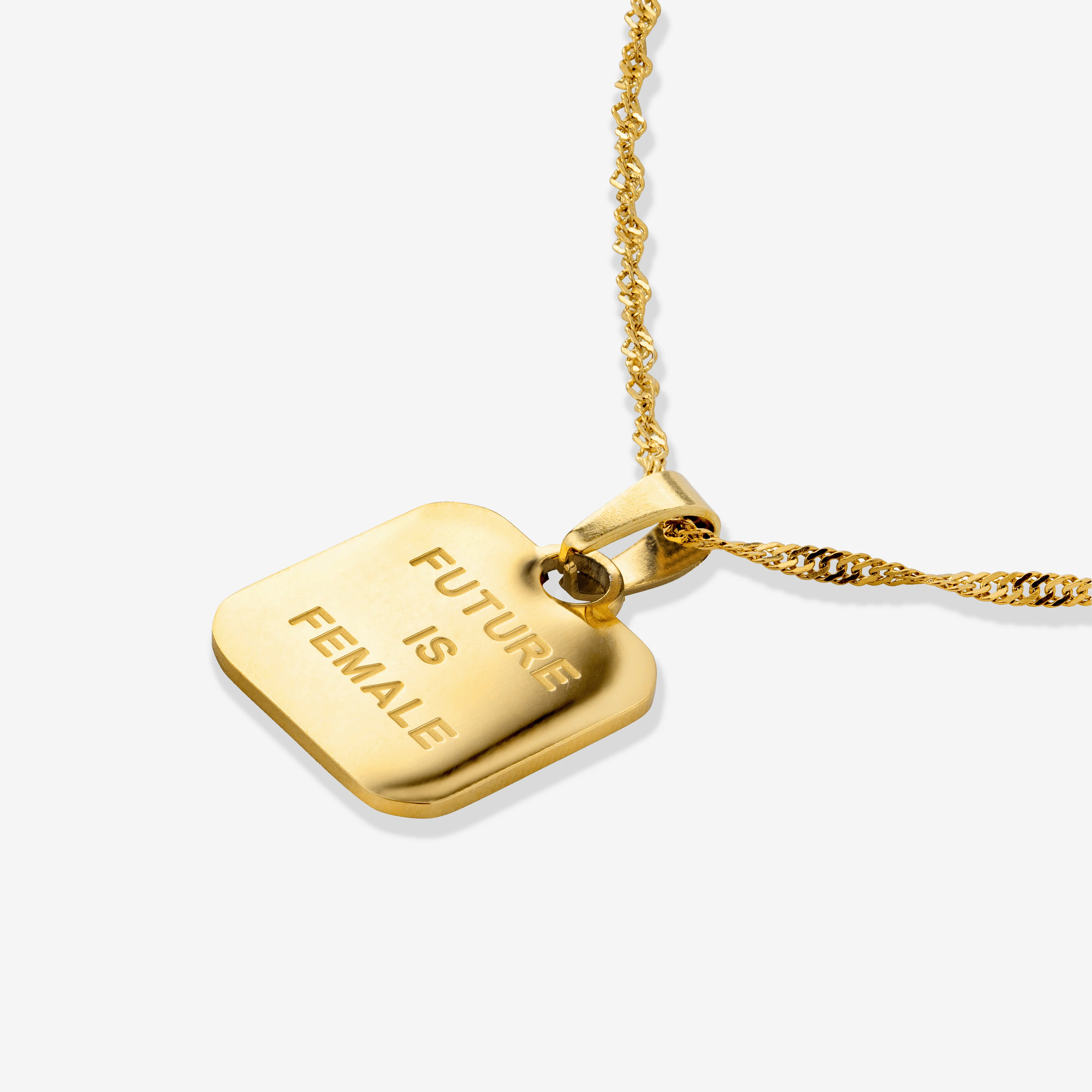 Future is female Necklace Gold - Image 4