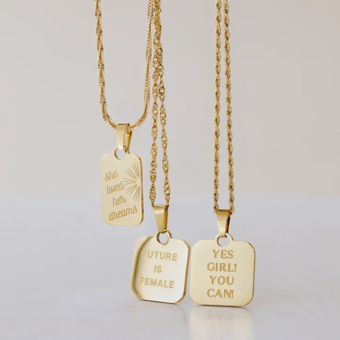Future is female Necklace Rose Gold - Image 6