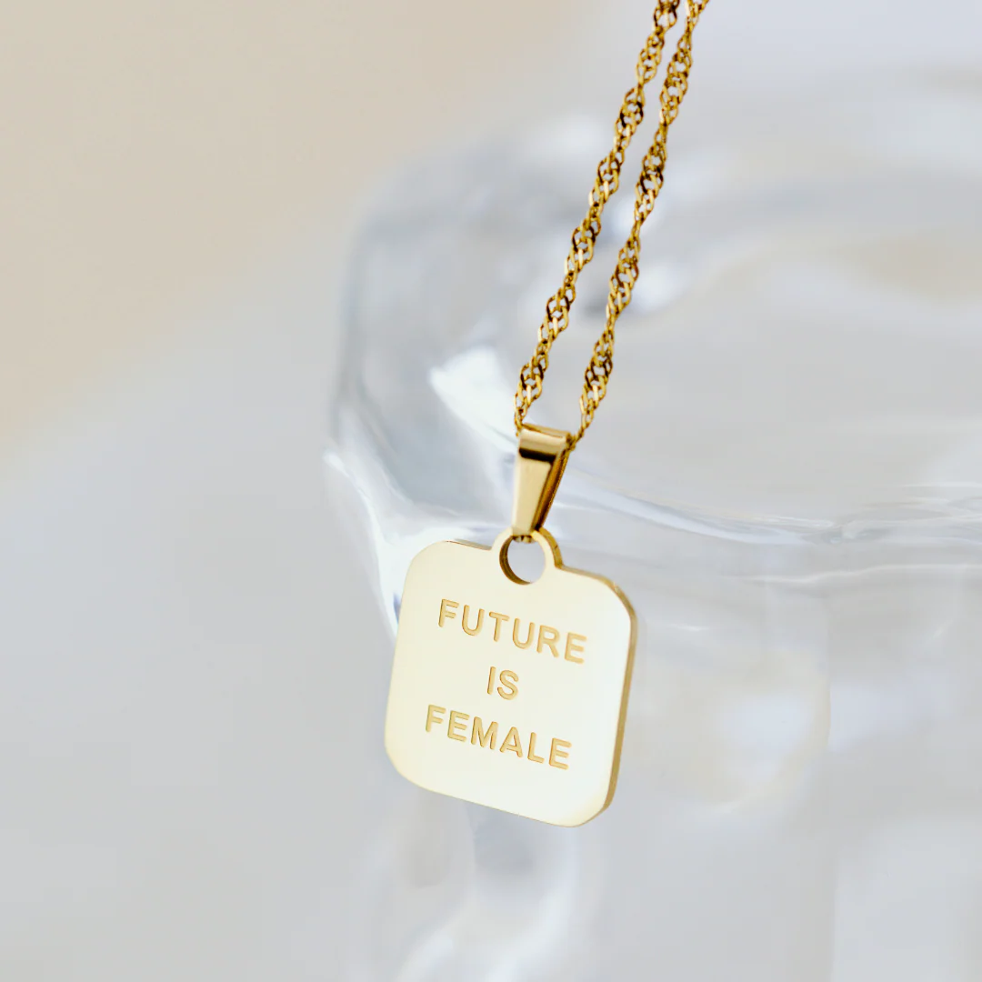 Future is female Necklace Silver - Image 3
