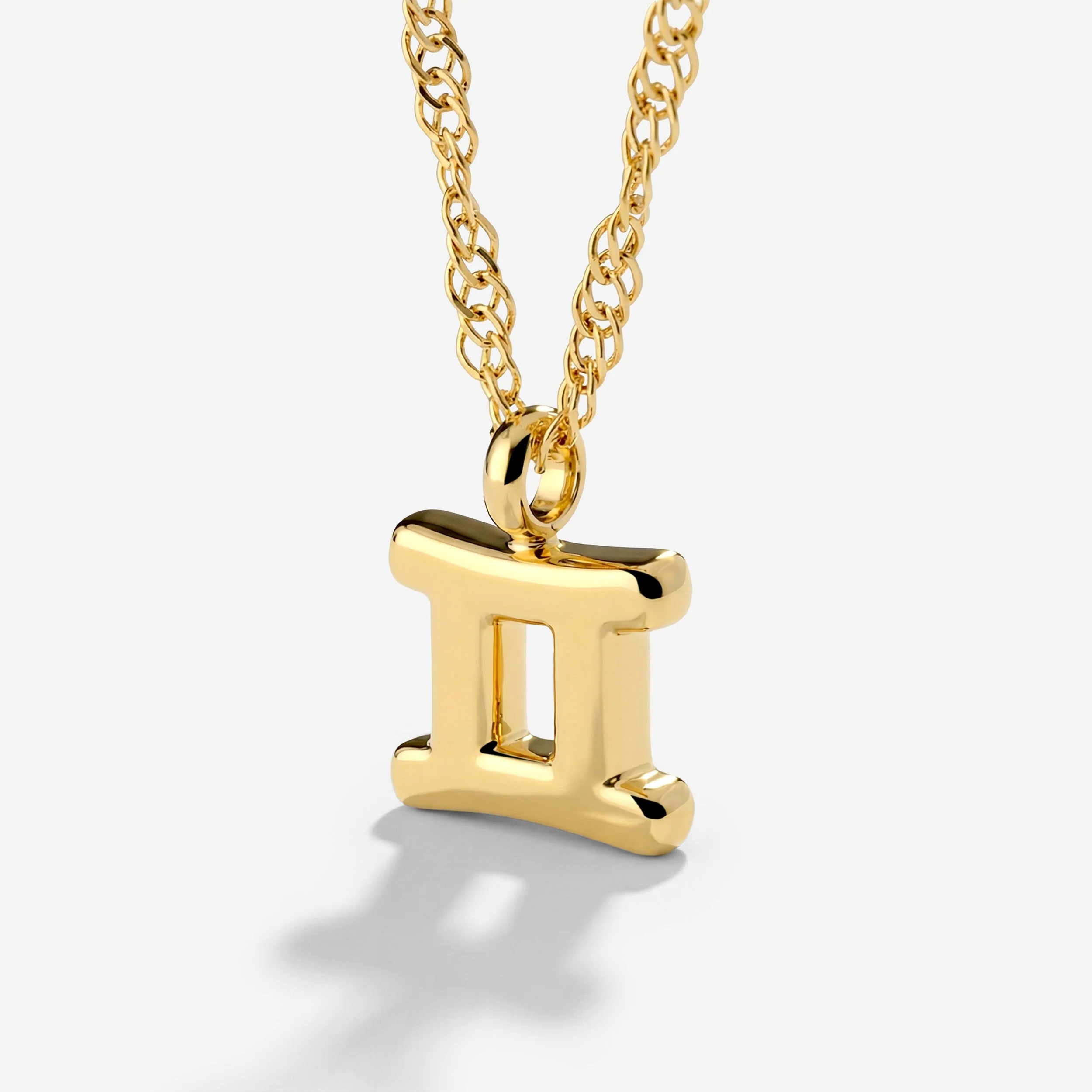 Gemini Bubble Necklace Stud Earrings Gold - Image 3