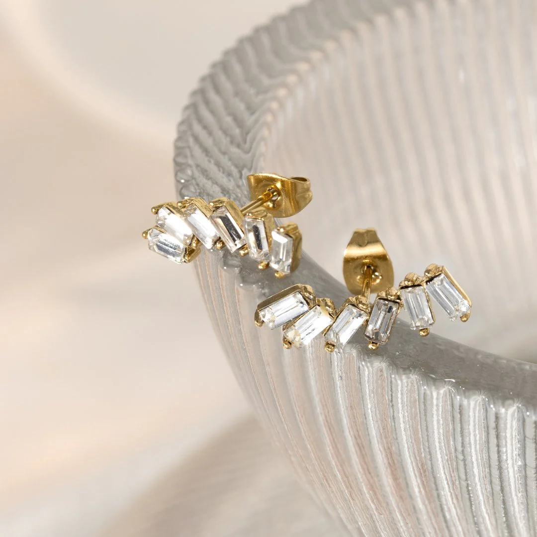 Glam Earclimber Studs Silver - Image 3