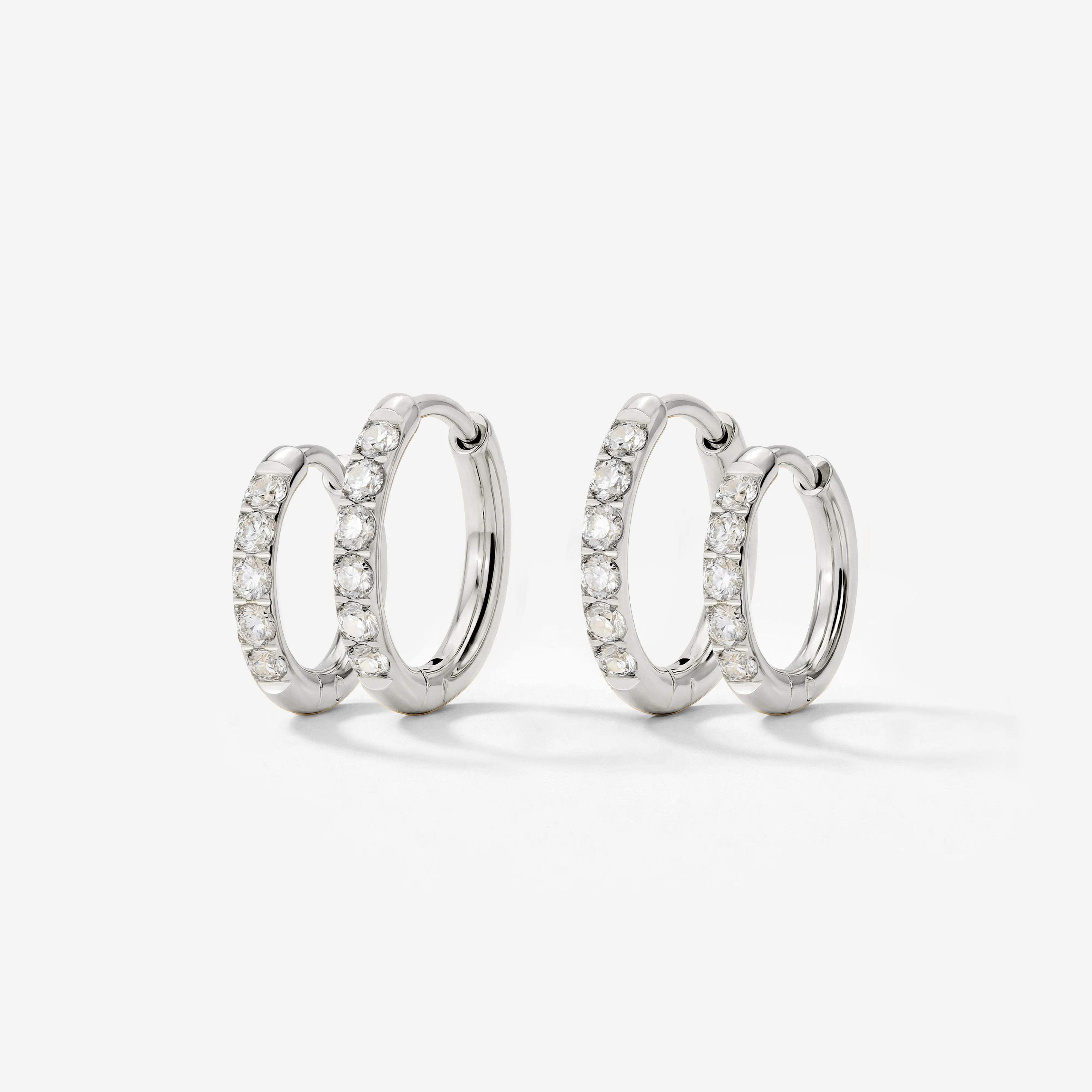 Glimmer Hoop Bundle Silver