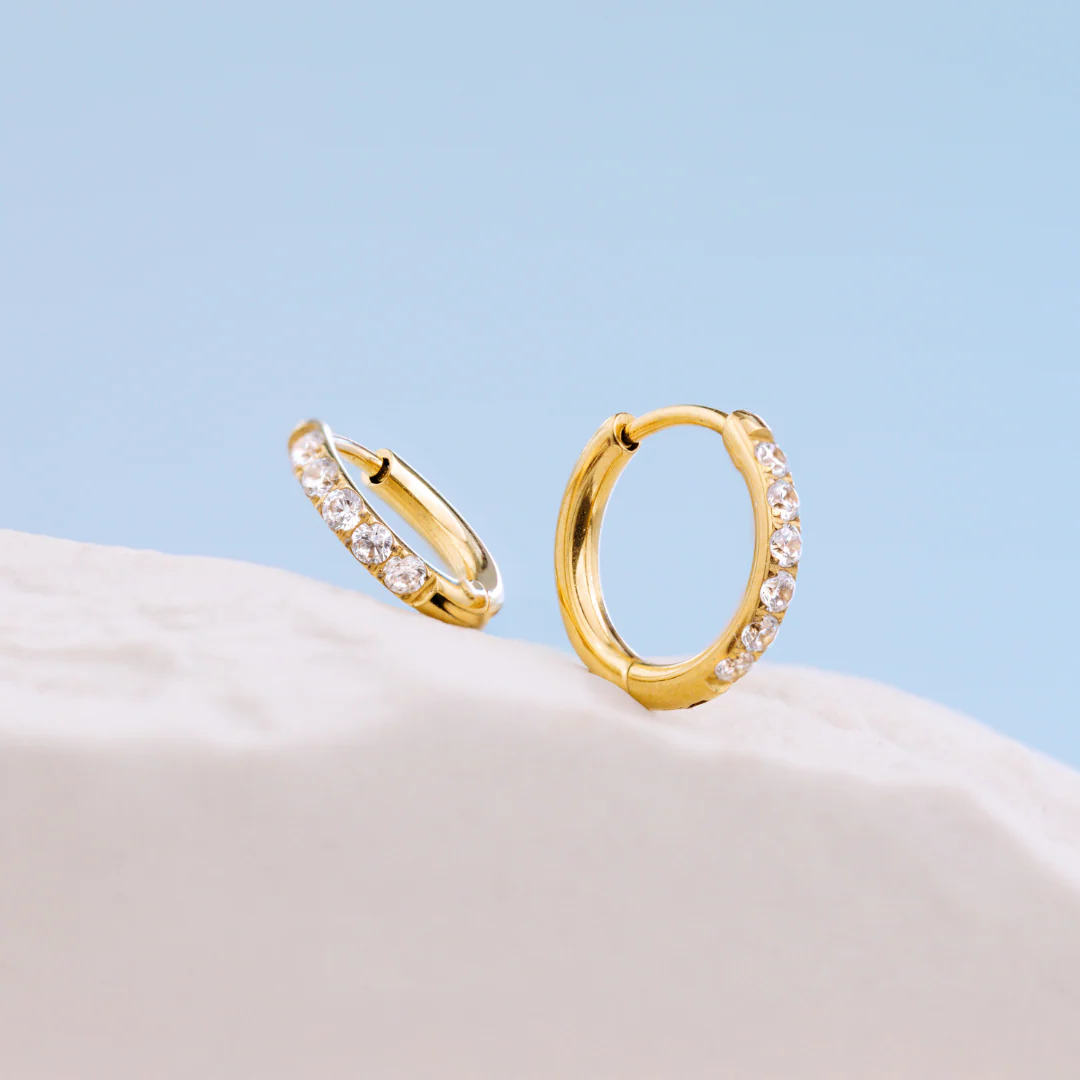 Glimmer Hoops Small Gold - Image 4