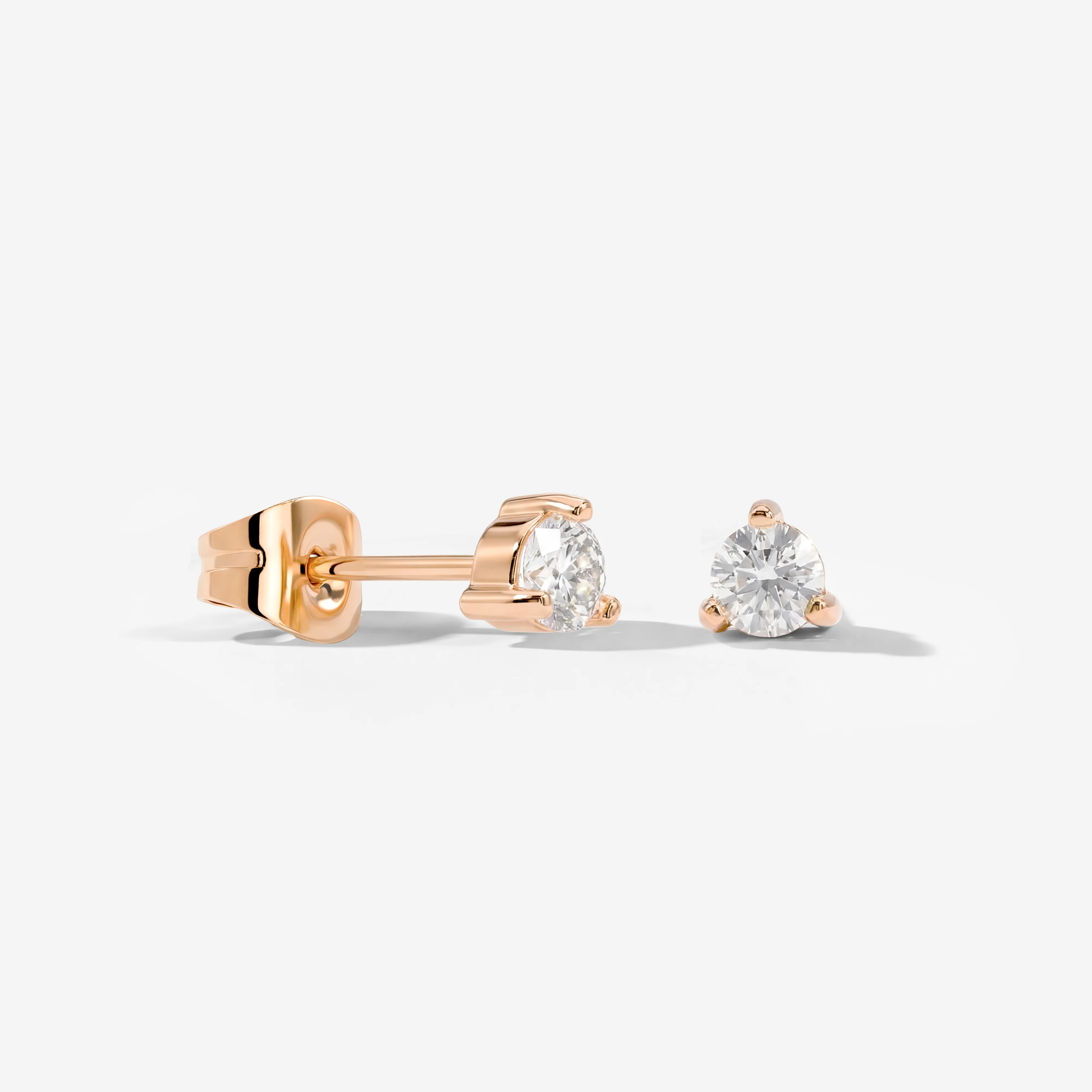 Glimmer Studs Rose Gold