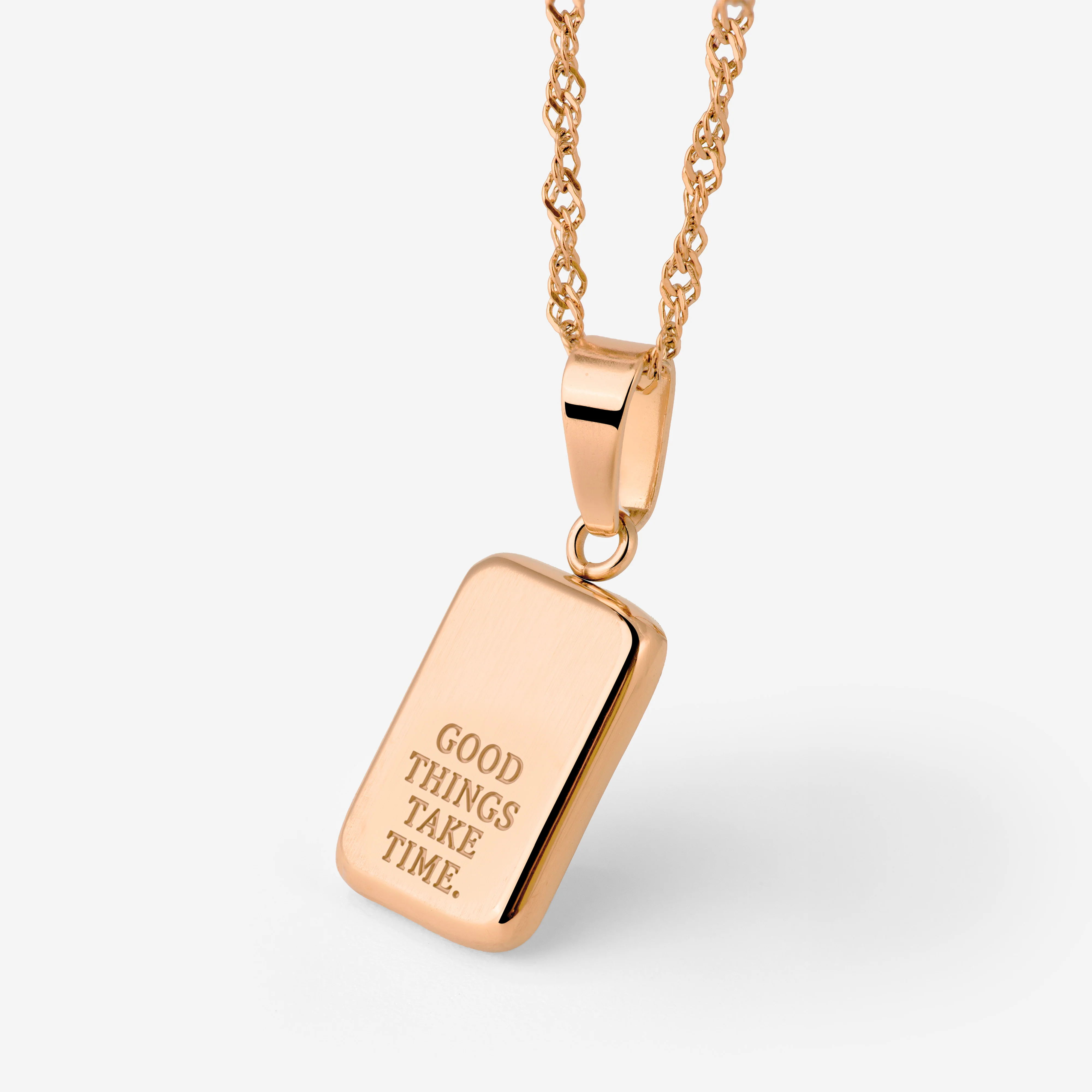 Good things take time Necklace Rose Gold - Image 4