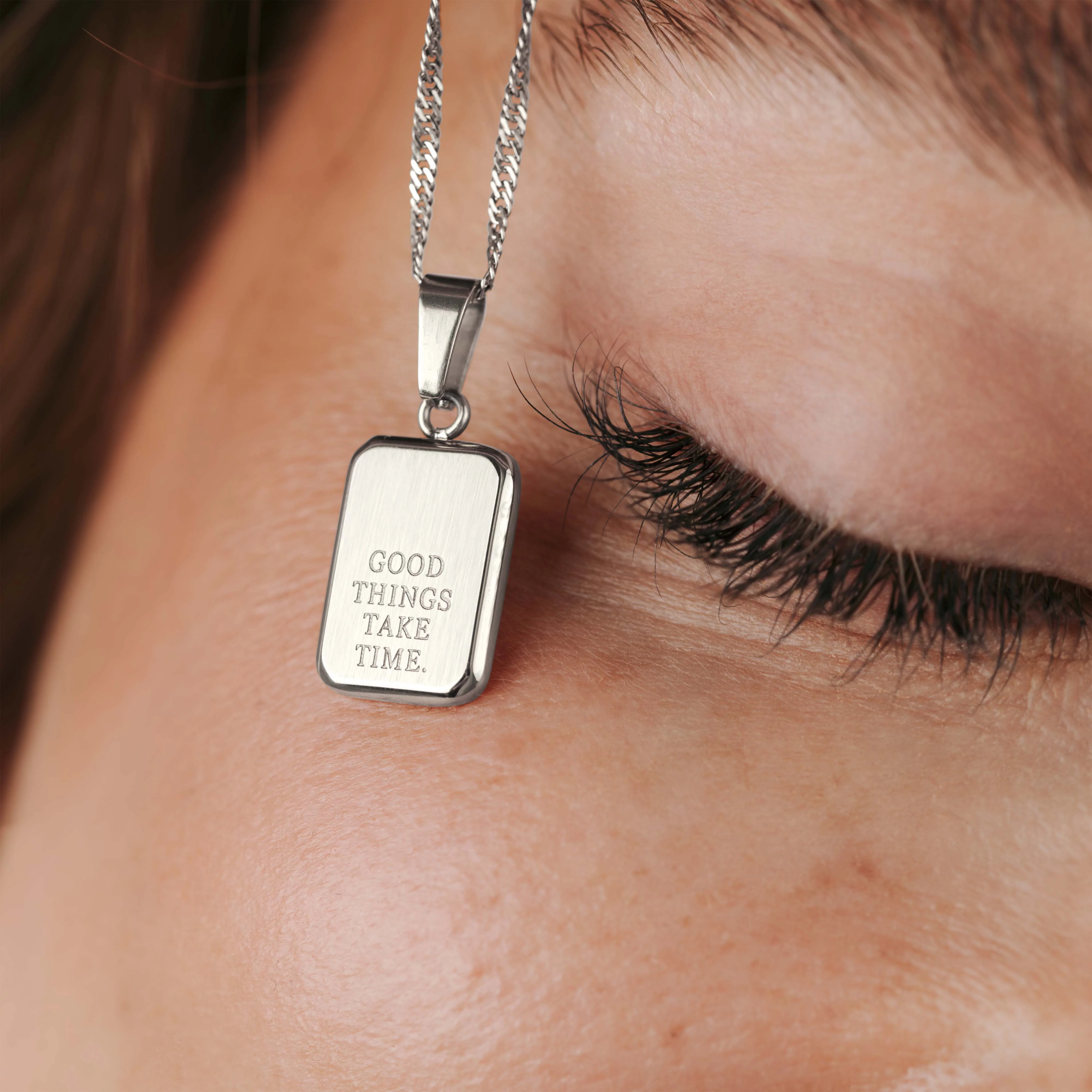 Good things take time Necklace Silver - Image 2