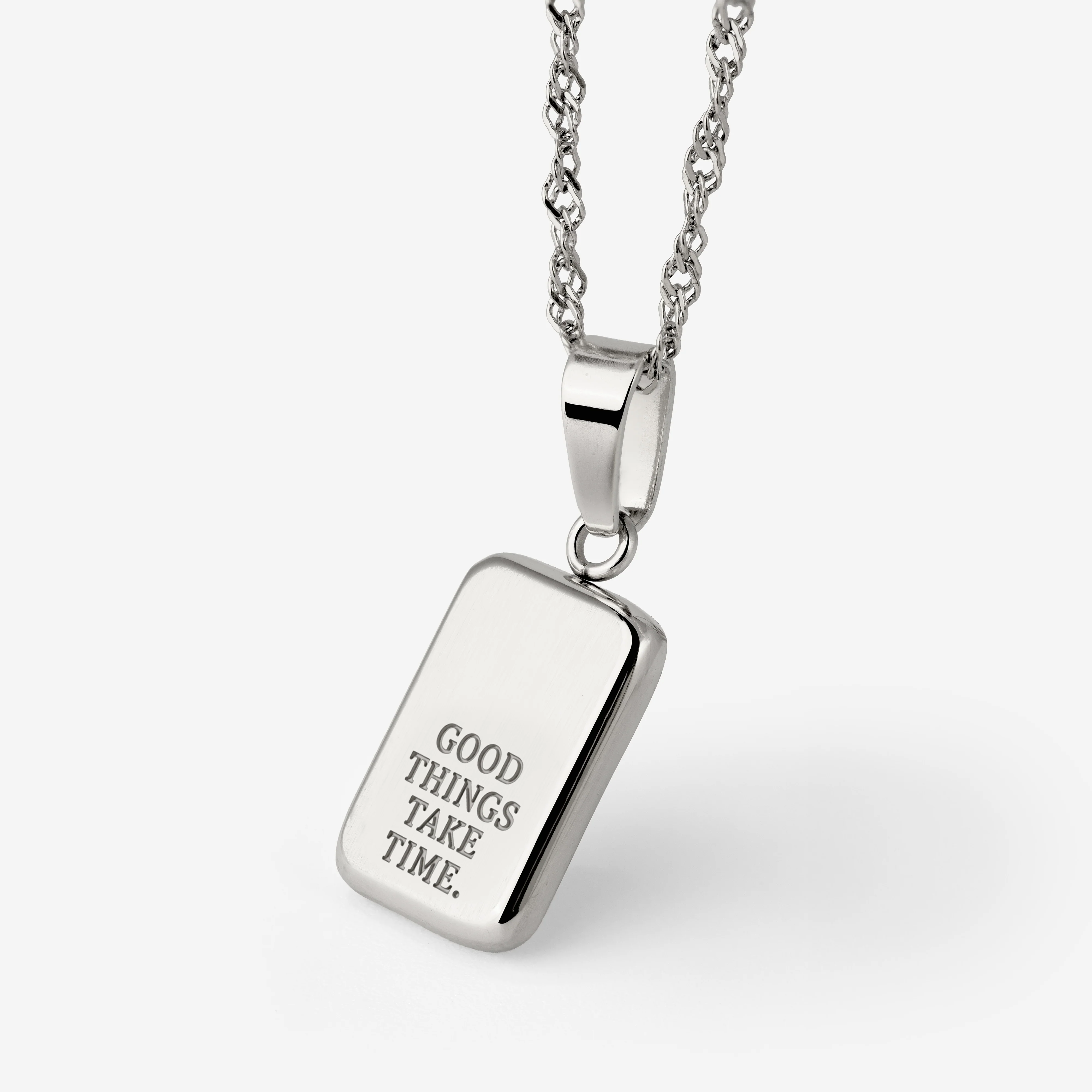 Good things take time Necklace Silver - Image 4